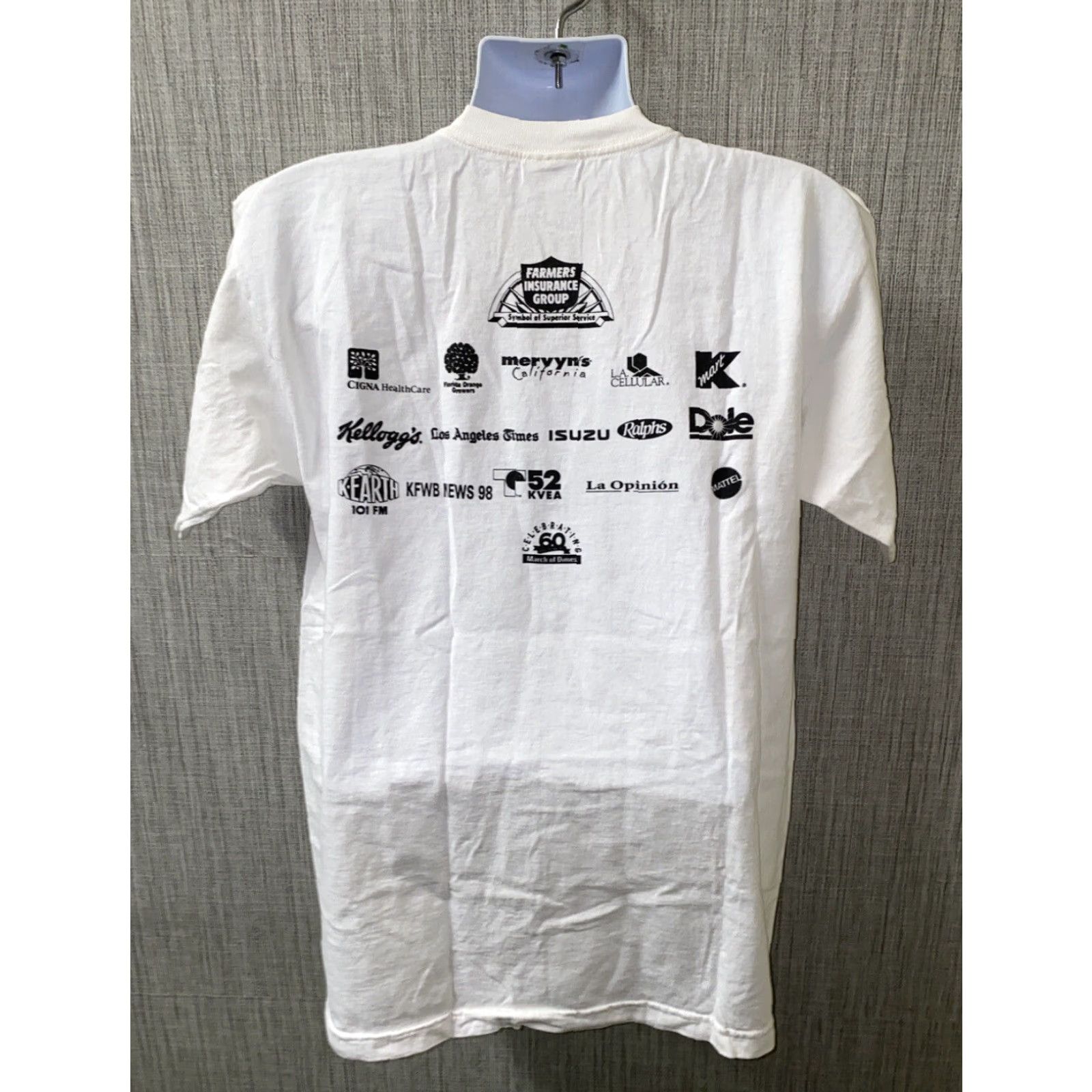 Dime Waltco T-Shirt Men Solid Short Sleeve White March Of Dimes Volunteer Size Large Size US L / EU 52-54 / 3 - 3 Thumbnail