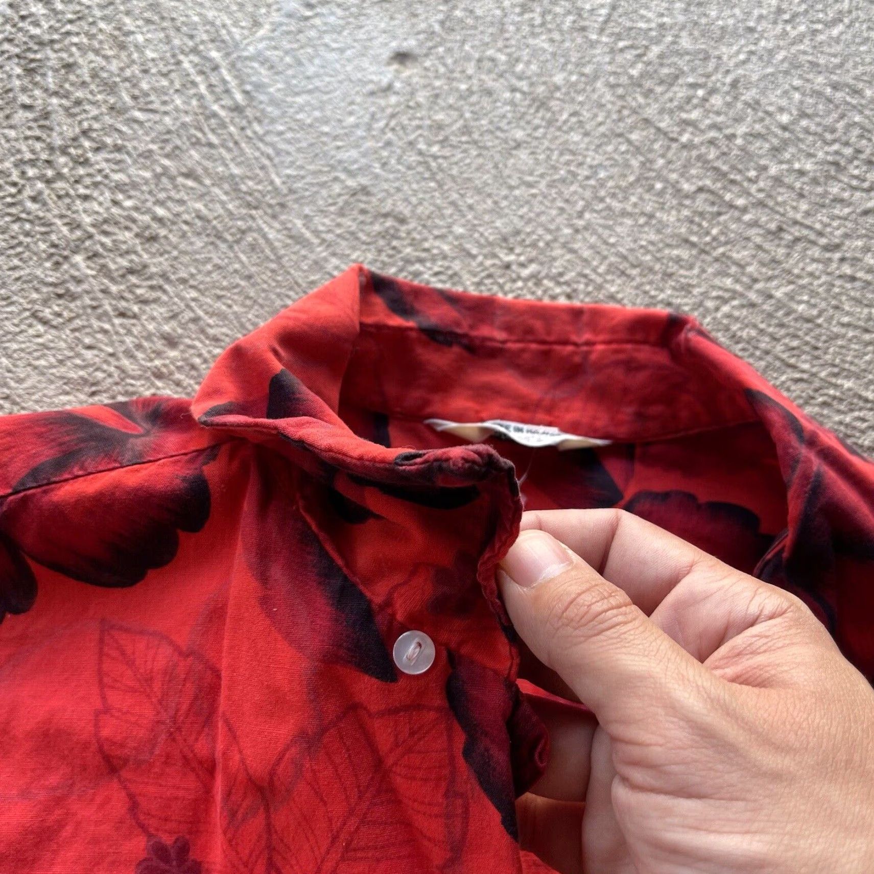 Vintage VINTAGE American Vintage Shirt Mens Large Red Floral Hawaiian Button-Up Regular 60s Retro Beach Size US L / EU 52-54 / 3 - 5 Thumbnail