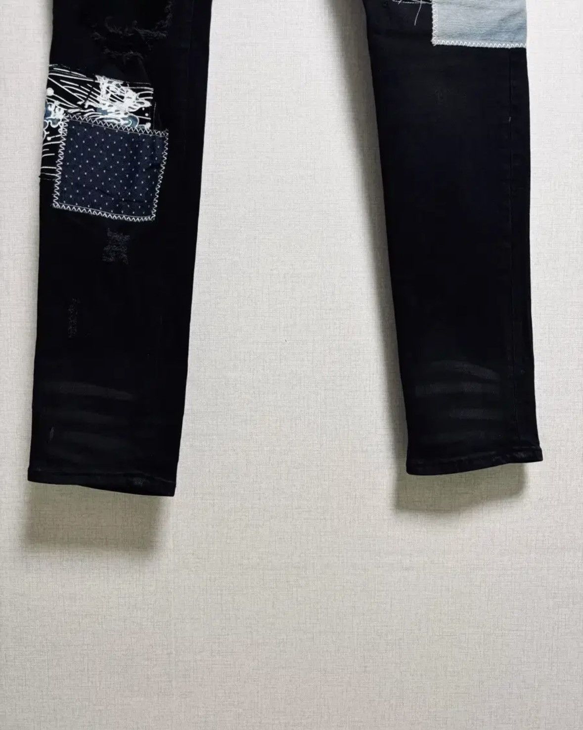 Amiri AMIRI Patchwork Denim Jean Size US 29 - 3 Thumbnail