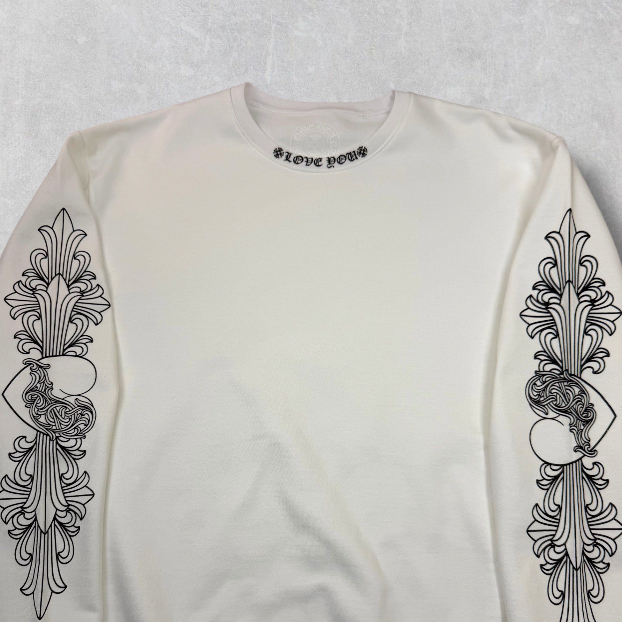 Chrome Hearts Chrome Hearts Love You Floral Crewneck M Size US M / EU 48-50 / 2 - 3 Thumbnail