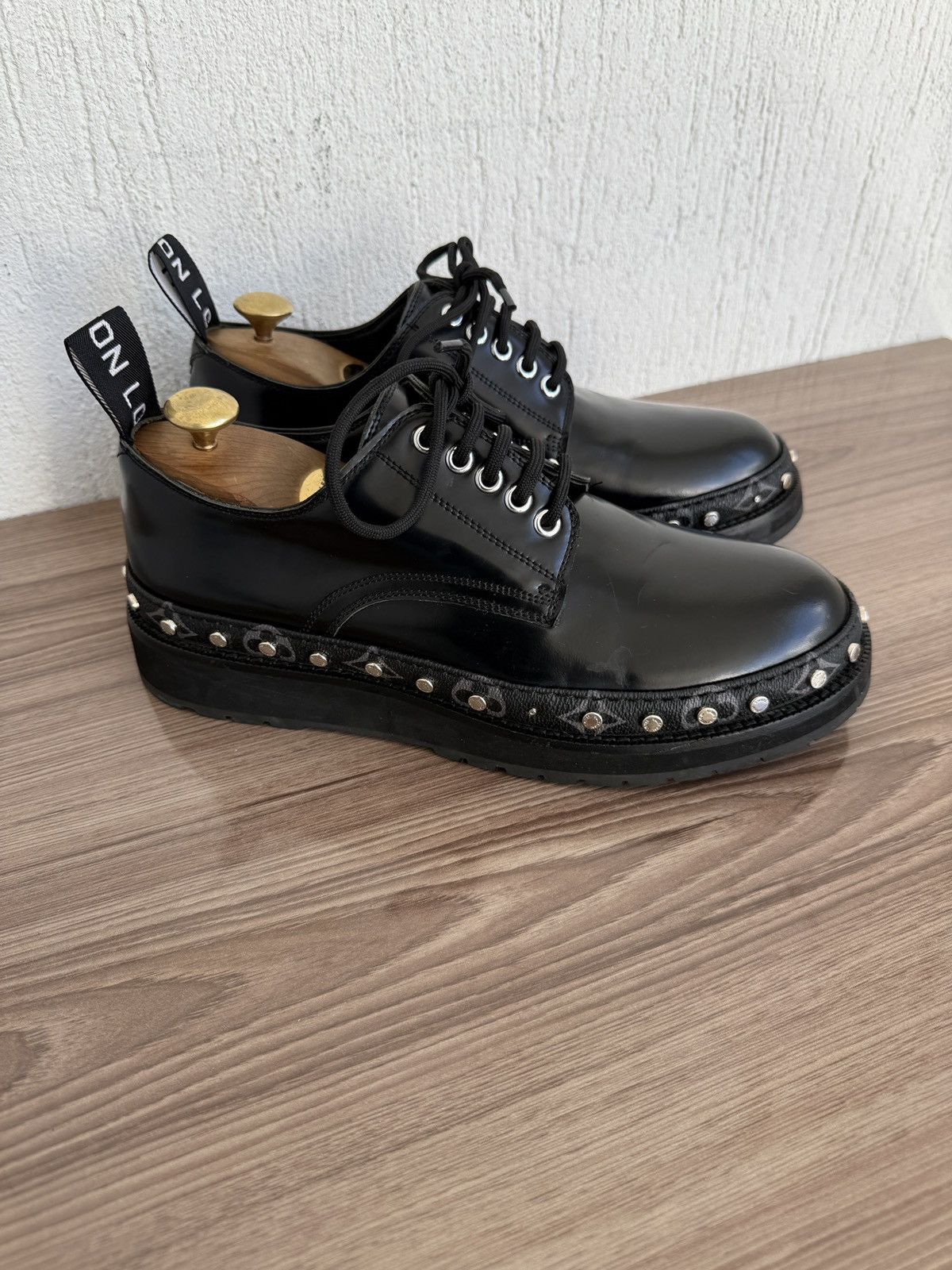 Louis Vuitton ice Line Derby with monogram eclipse Size US 7 / EU 40 - 2 Thumbnail