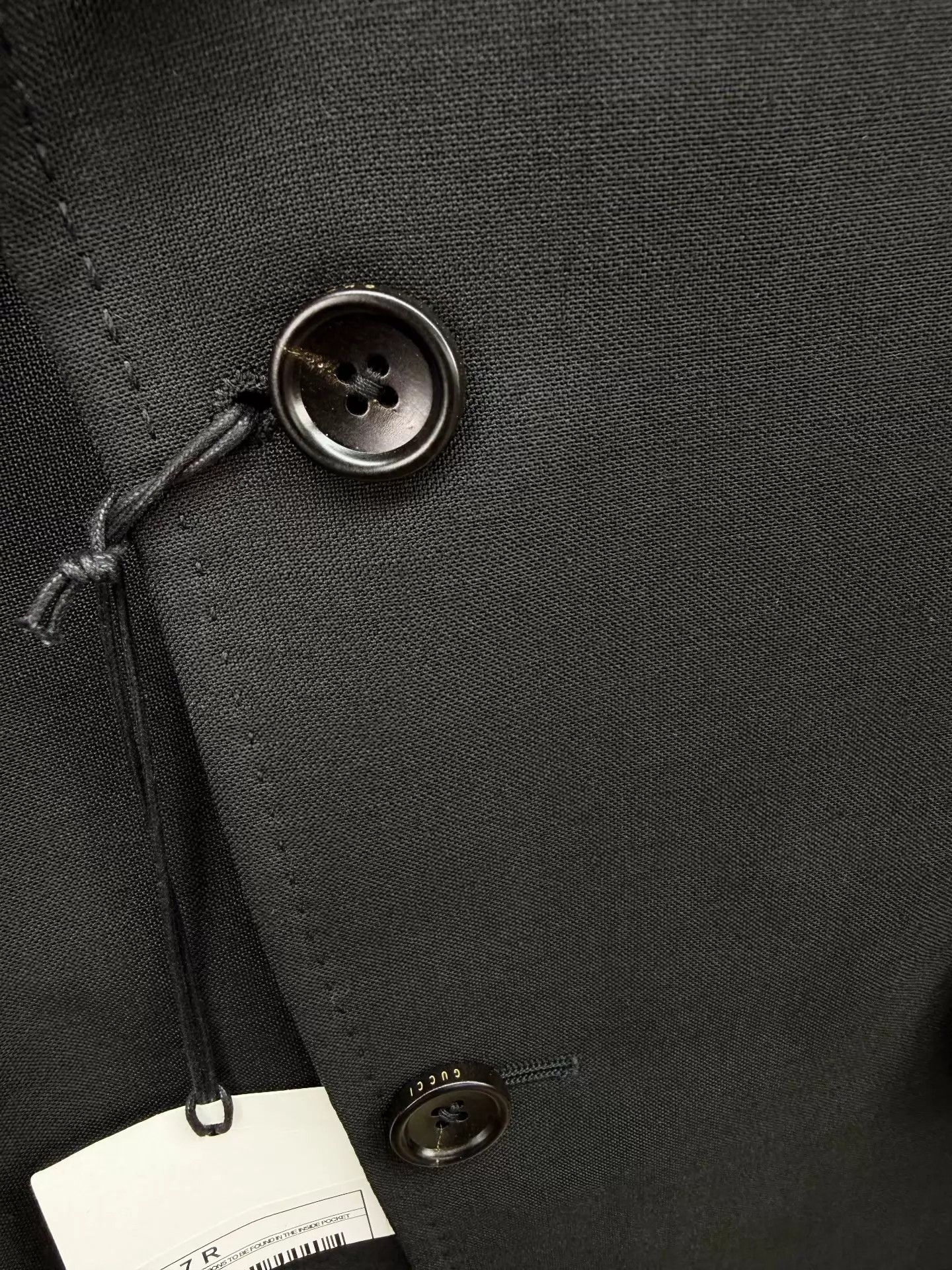 Gucci Gucci Authentic New Black Suit Jacket 48 Size 48R - 3 Thumbnail