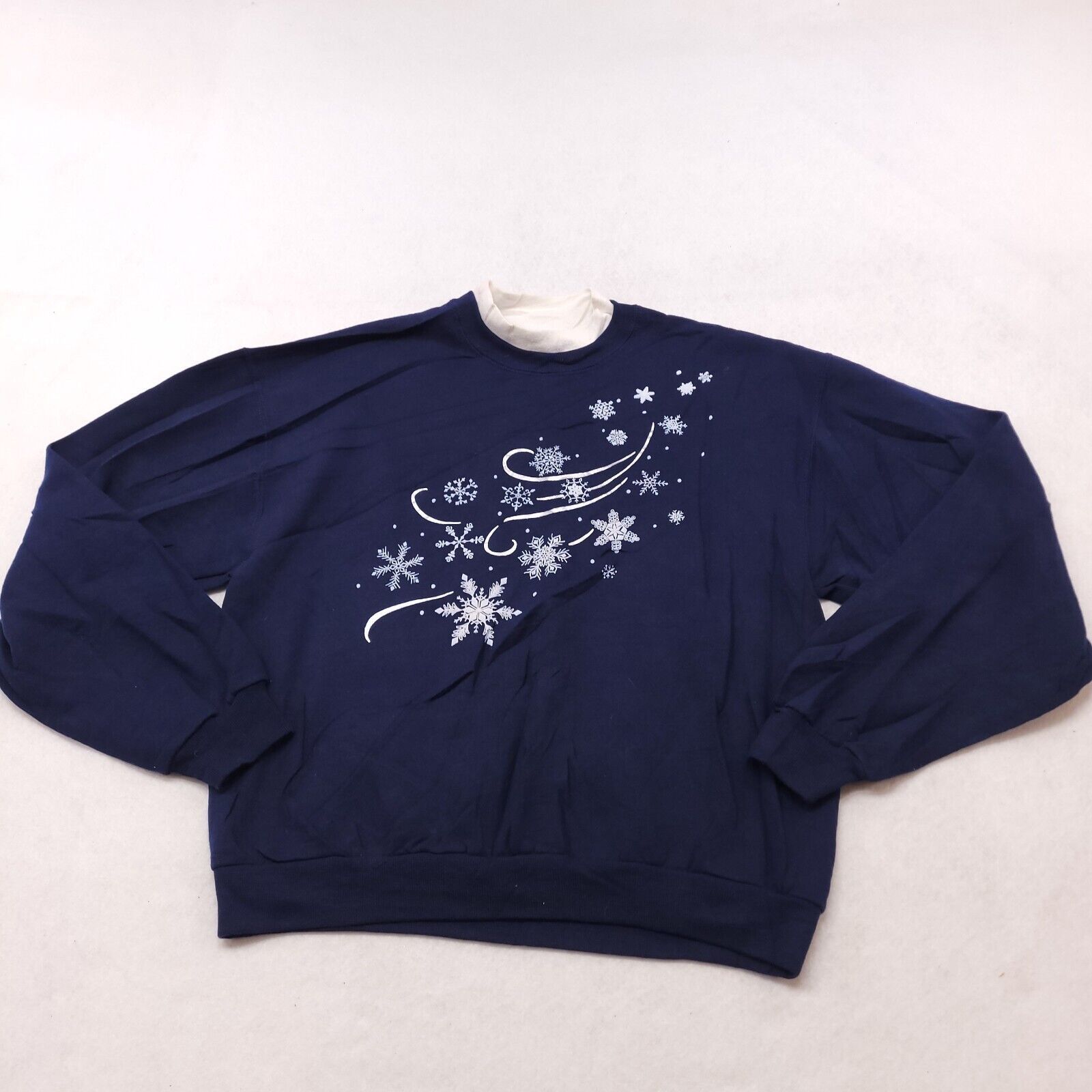 Jerzees Jerzees Casual Sweatshirt Womens Size Medium M Blue White Size M / US 6-8 / IT 42-44 - 2 Thumbnail