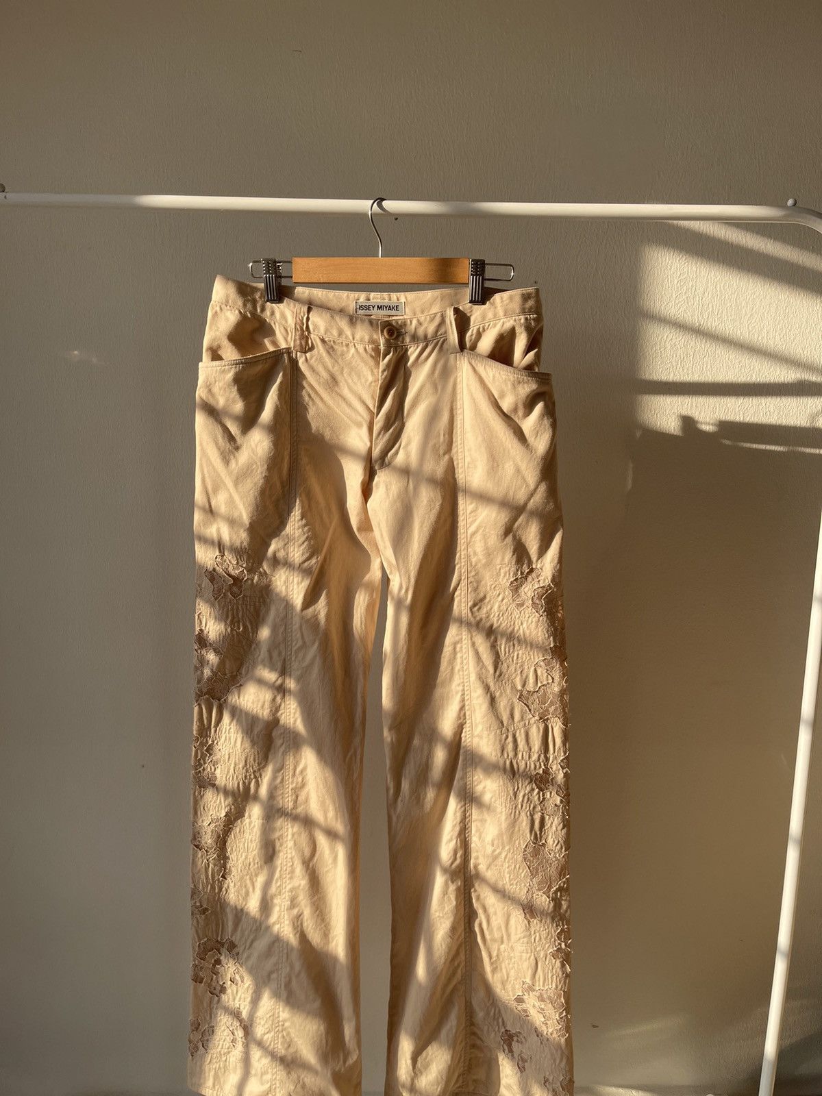 Issey Miyake × Pleats Please Issey Miyake 2003 Issey Miyake Naoki Takizawa Flare Pants Size US 30 / EU 46 - 2 Thumbnail