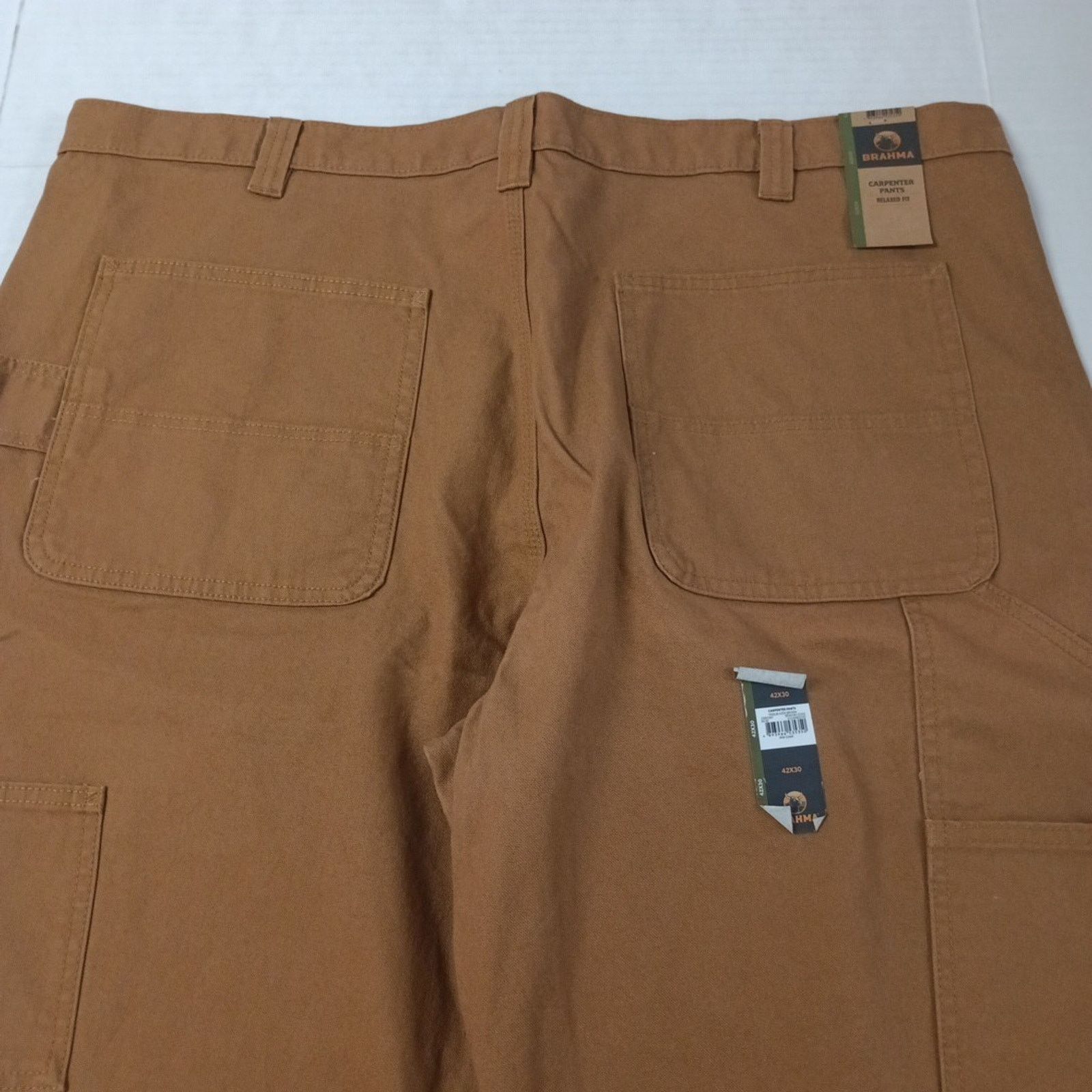 Other Brahma Work Carpenter Pants Men Size 42x30 Relaxed Fit Brown Size US 42 / EU 58 - 7 Thumbnail