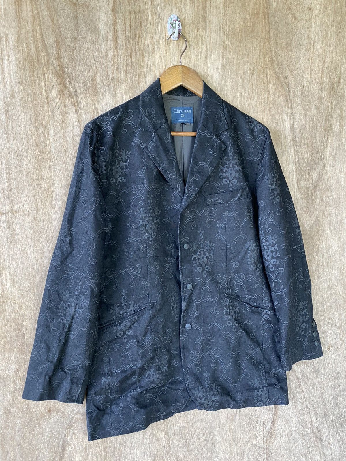 Designer × Japanese Brand Stylish C.brumes Blue Floral Pattern Tokyo-Inspired Fashion Size US M / EU 48-50 / 2 - 6 Thumbnail