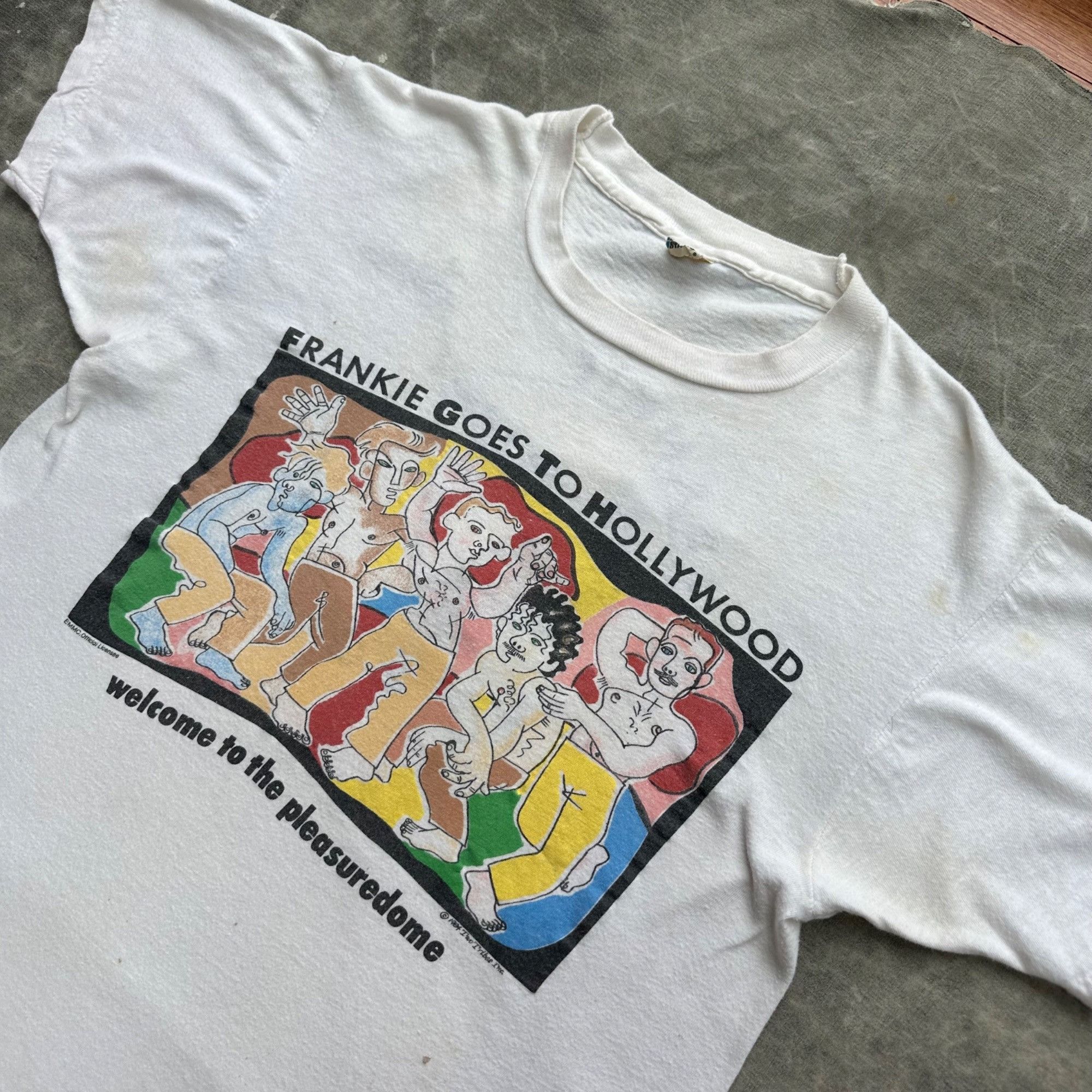 Vintage Vintage 1984 Frankie Goes To Hollywood New Wave Rock Tour Co Size US M / EU 48-50 / 2 - 2 Thumbnail