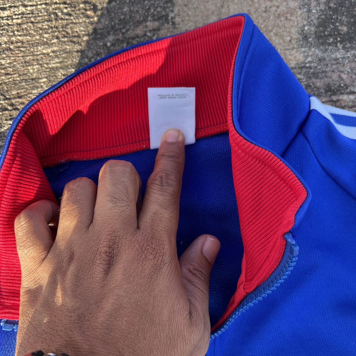 Adidas × Vintage Vintage Adidas Tracktop France 🇫🇷 templet jacket Size US L / EU 52-54 / 3 - 13 Thumbnail