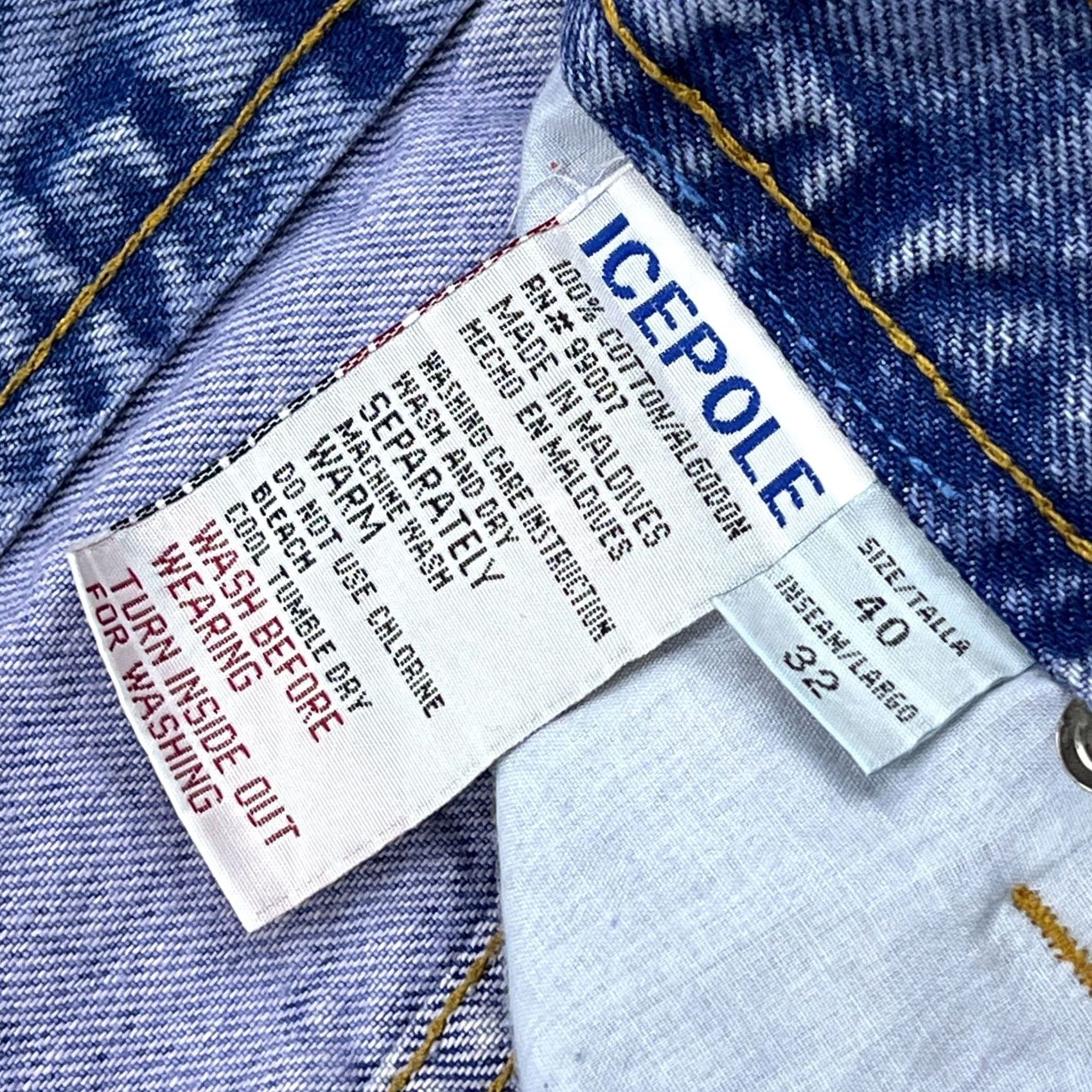 Poler VTG Ice Pole Jeans Men's 40x32 Blue Carpenter Loop Paratroops Y2K Wide Skater Jeans Size US 40 / EU 56 - 5 Thumbnail