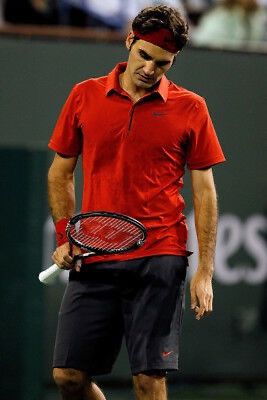 Nike Nike Roger Federer Mens Tennis Polo RF 2010 Indian Wells Size US L / EU 52-54 / 3 - 10 Thumbnail