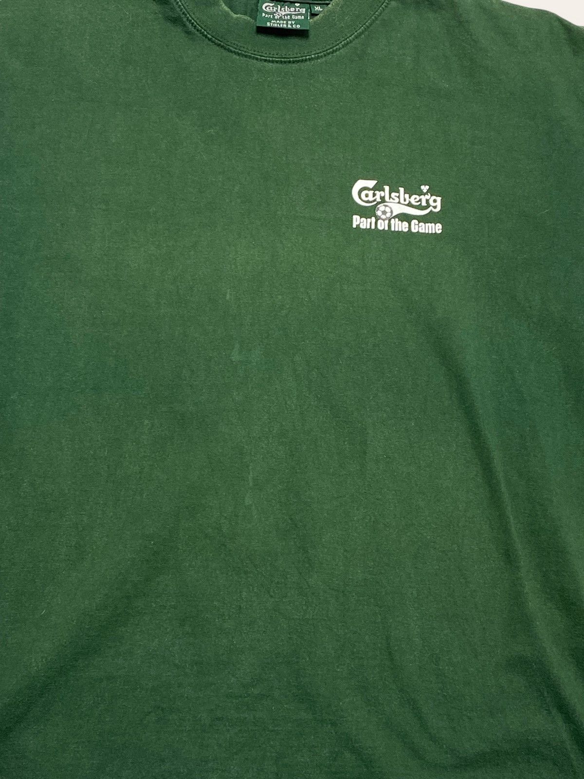 Vintage Vintage CARLSBERG Soccer Football Part Of The Game Tee Shirt Size US XL / EU 56 / 4 - 7 Thumbnail