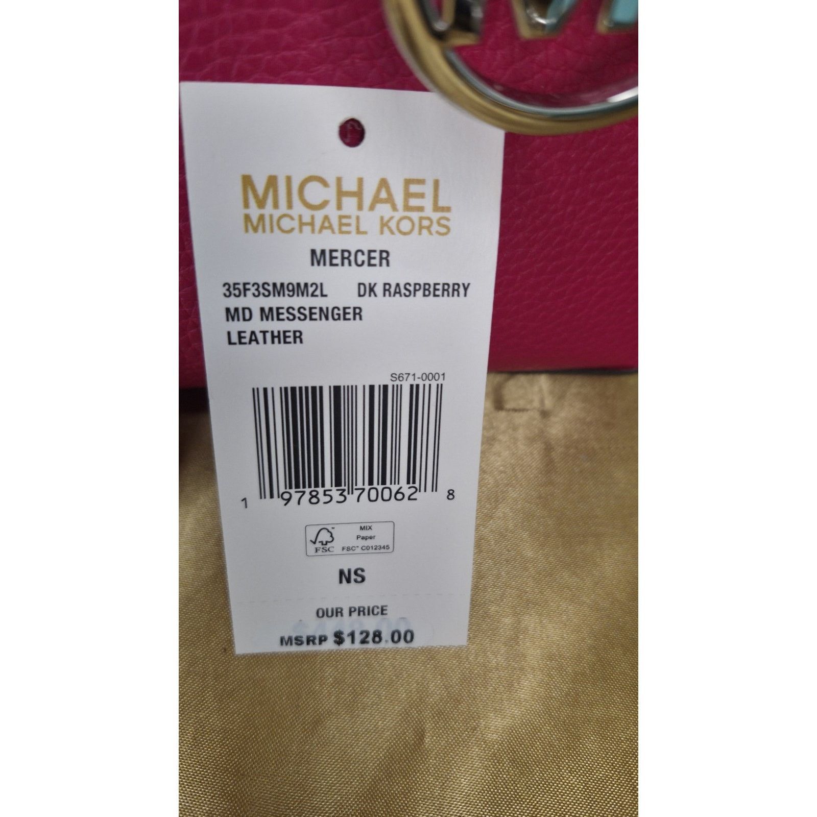 Michael Kors NEW Michael Kors Studio Mercer Medium Messenger Bag Pink Size ONE SIZE - 7 Thumbnail