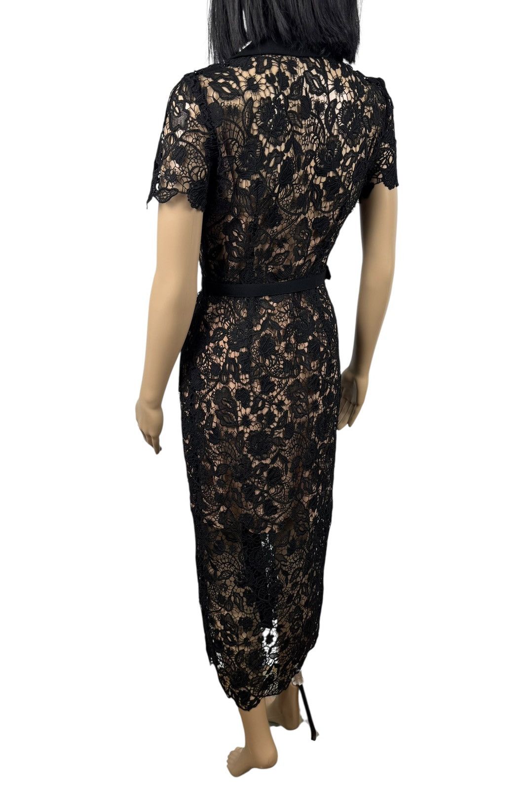 Self-Portrait Self-Portrait Magnolia Lace Dress Maxi Button Up size UK8 Size S / US 4 / IT 40 - 9 Thumbnail