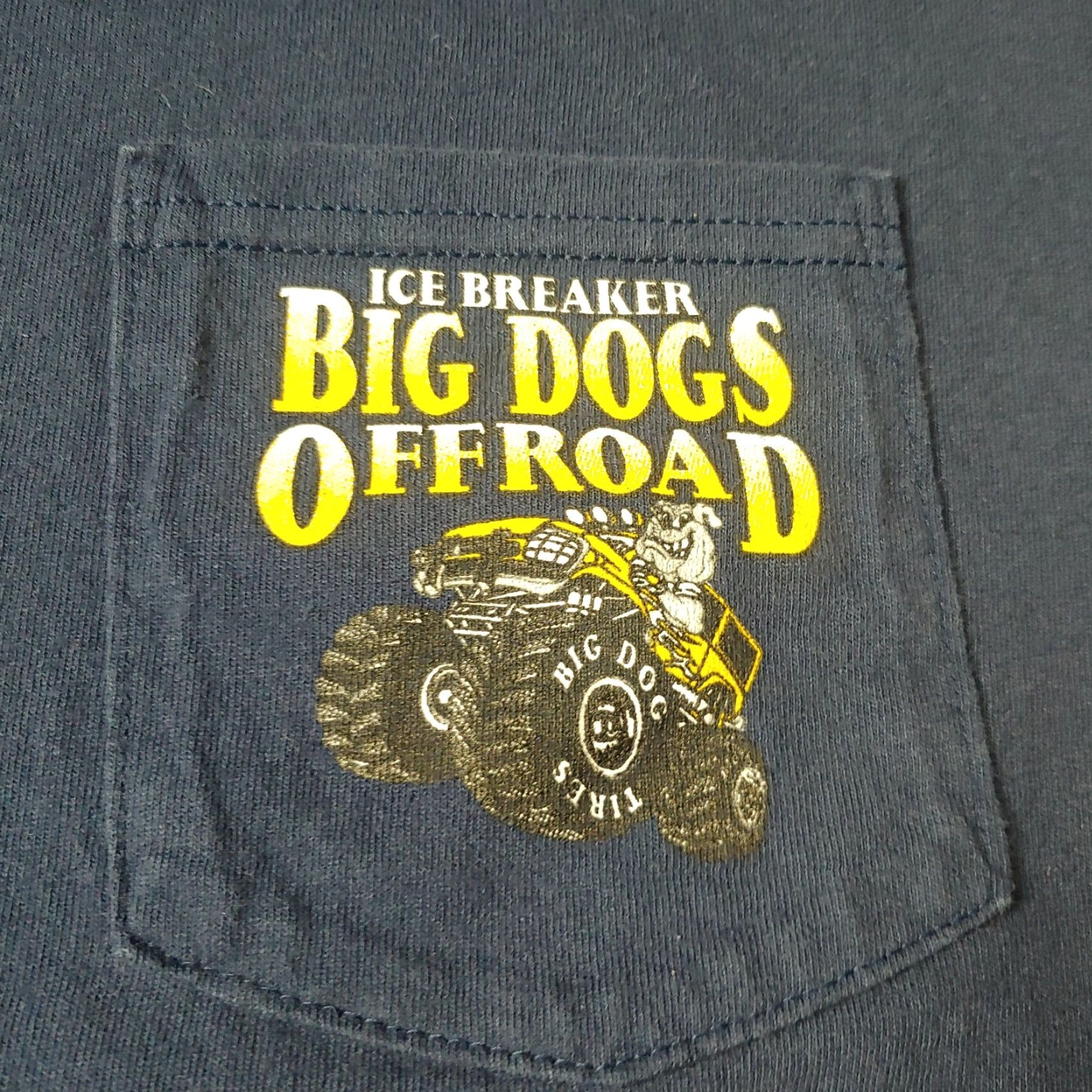 Gildan Ice Breaker Big Dogs Off Road Shirt Medium Pocket Blue 2017 Gildan Ultra Cotton Men Short Sleeve Crew Neck T-Shirt 100% Cotton Size US M / EU 48-50 / 2 - 2 Thumbnail