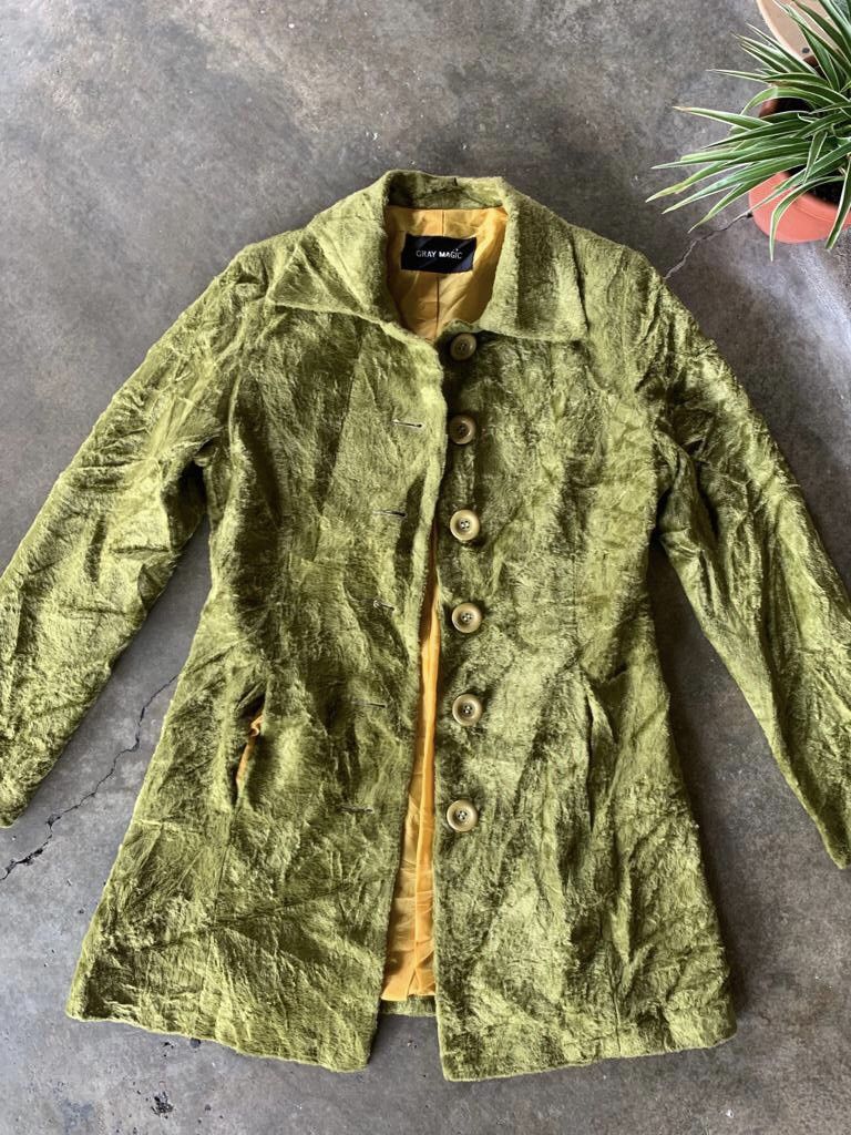 Japanese Brand × Vintage VTG Grey Magic Faux Fur Long Coat For Women Size S / US 4 / IT 40 - 4 Thumbnail