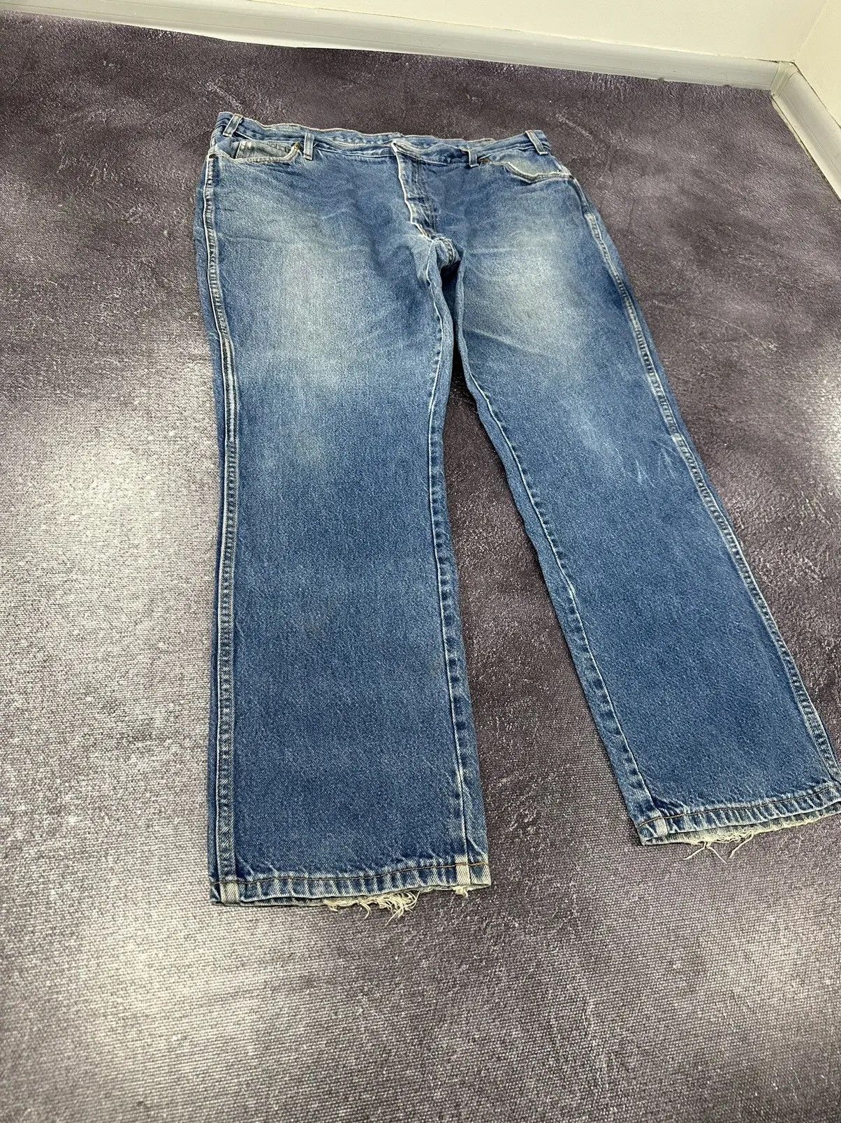 Dickies × Vintage Vintage Dickies Denim Faded Blue Hype Work Baggy Jeans Size US 42 / EU 58 - 6 Thumbnail