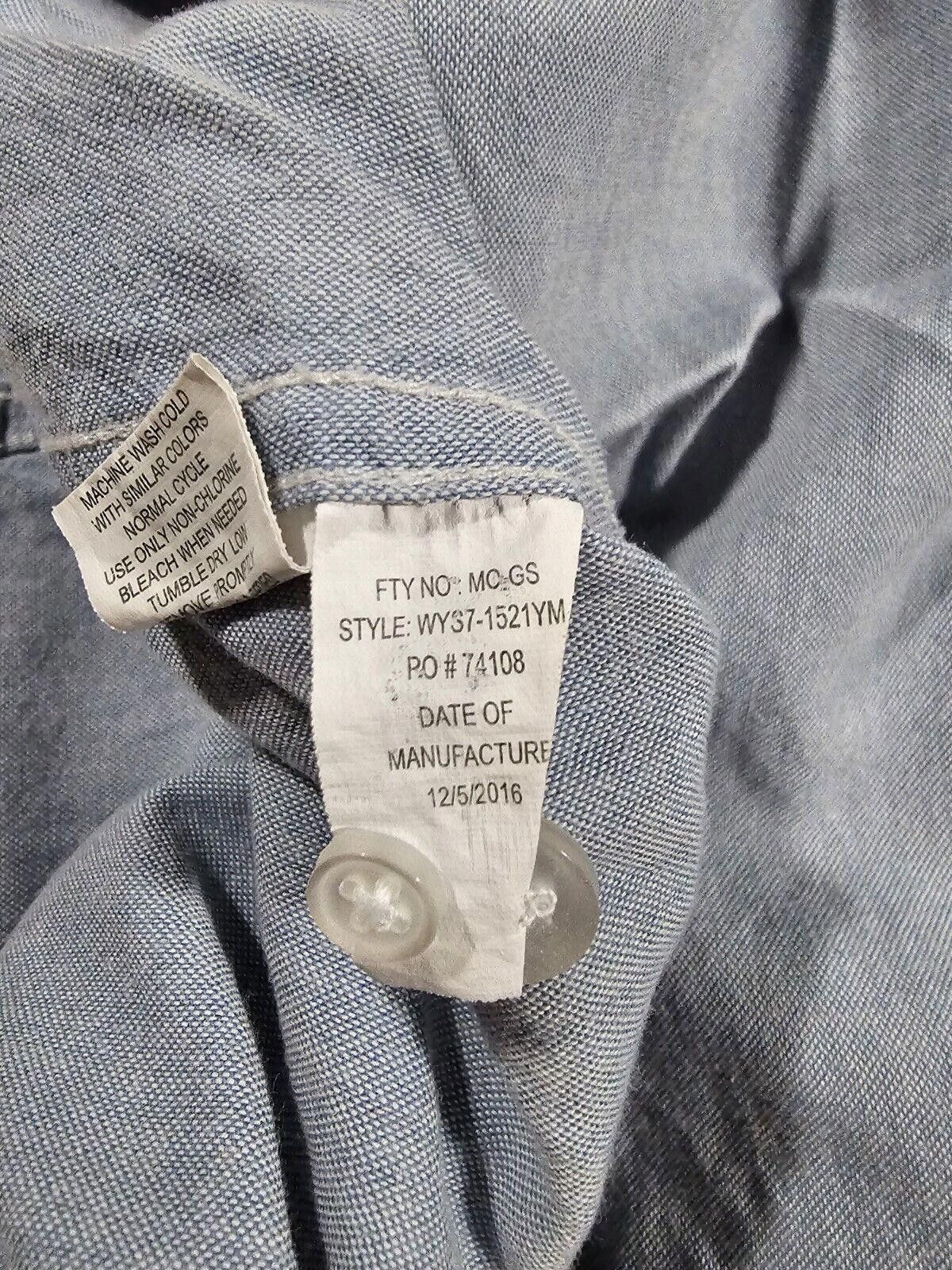 Designer SilverLake XXL Blue White Gray Colorblock Button Down Shirt Size US XXL / EU 58 / 5 - 8 Thumbnail