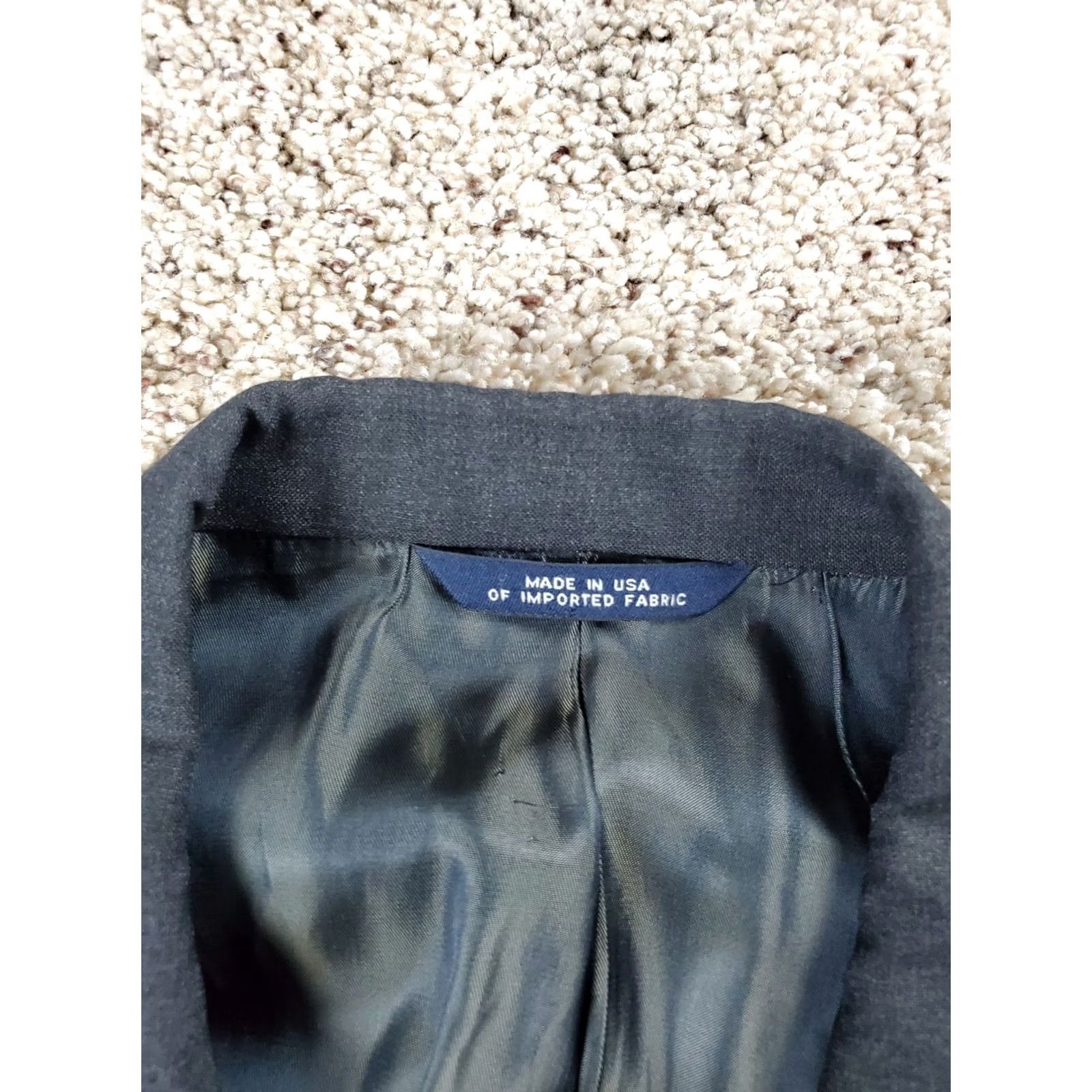 Brooks Brothers Brooks Brothers Suit Jacket 40 Short Men Charcoal Gray Wool 2 Piece Notch Lapel USA Made Classic Slim Fit Size US 40 / EU 56 - 6 Thumbnail
