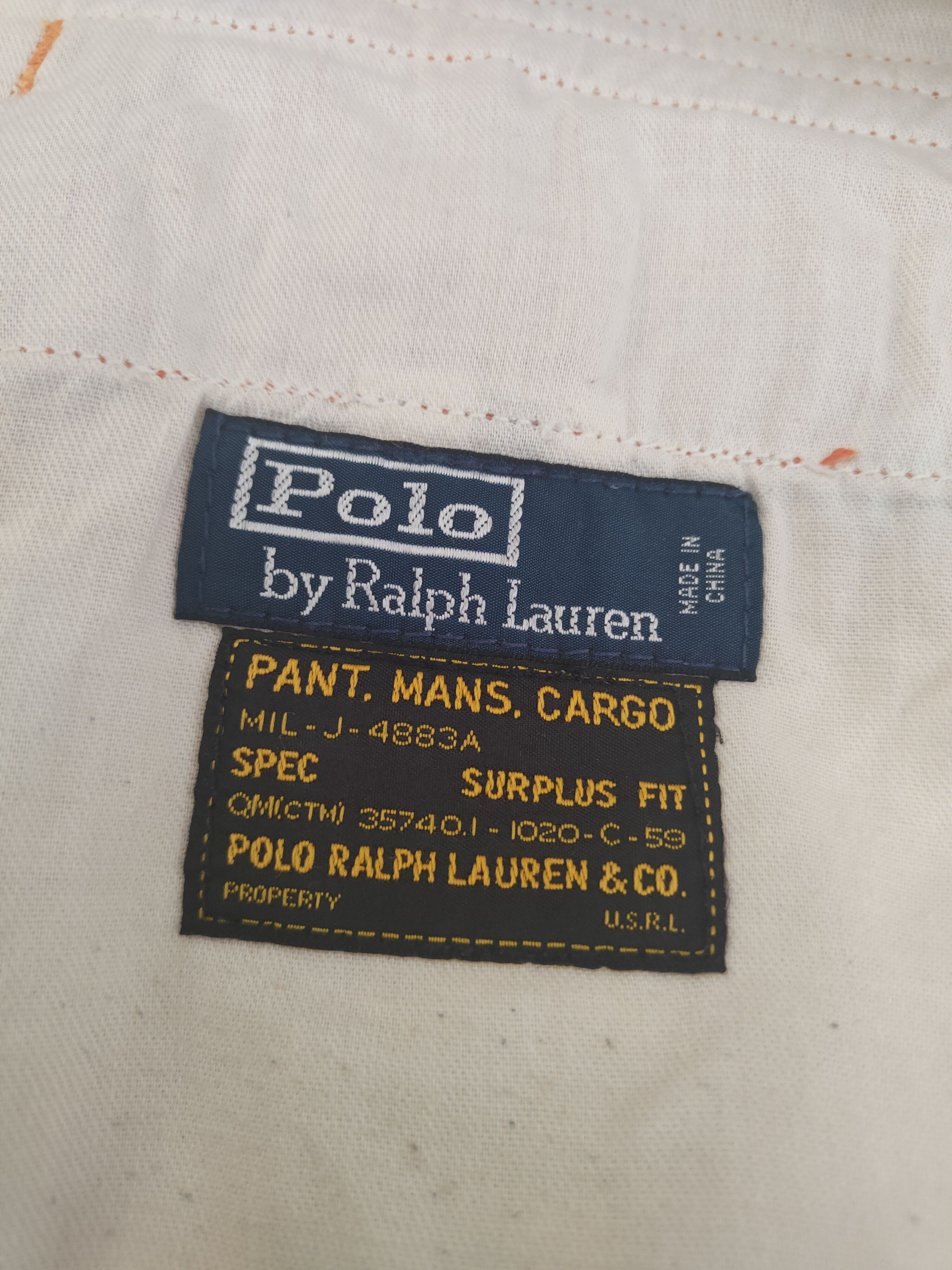 Polo Ralph Lauren DL Polo by Ralph Lauren Orange Multipocket Cargo Pants #2037 Size US 32 / EU 48 - 14 Thumbnail