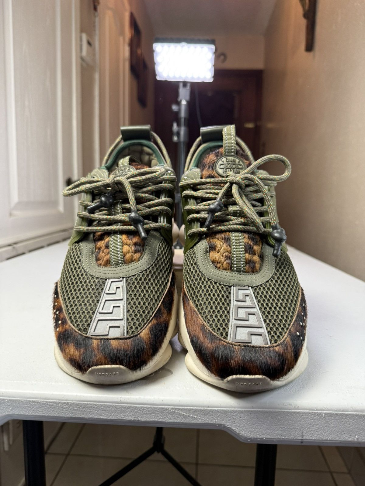 Versace Versace Chain Reaction Animal Sneakers sz 43 Size US 10 / EU 43 - 2 Thumbnail