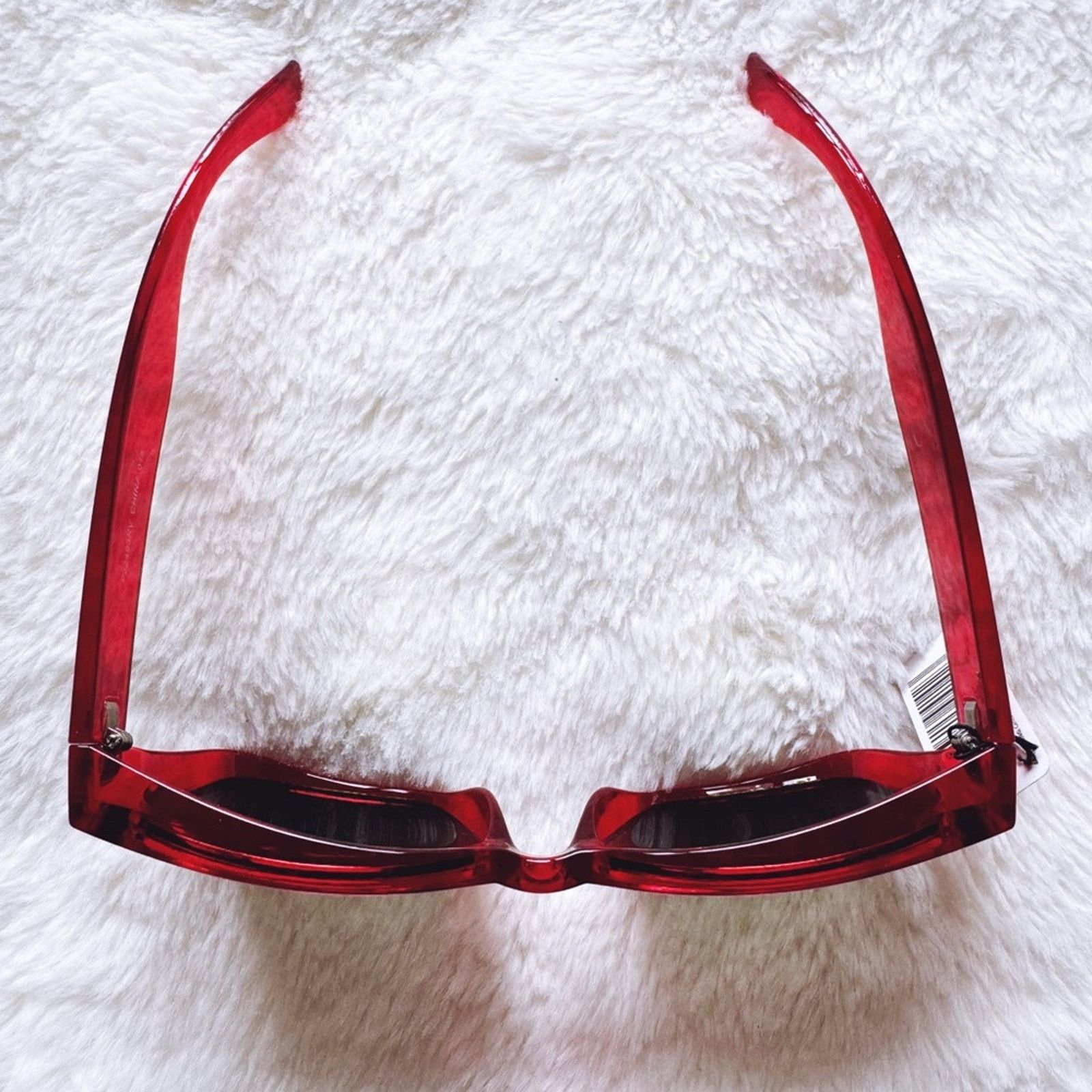 Other Cerise Bright Red Mirrored Sunglasses Size ONE SIZE - 4 Thumbnail