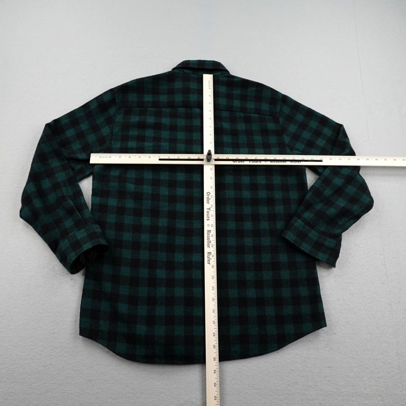 Vintage VINTAGE the Denver Shirt Mens L Green Black Plaid Flannel Wool Blend Button Size US L / EU 52-54 / 3 - 4 Thumbnail