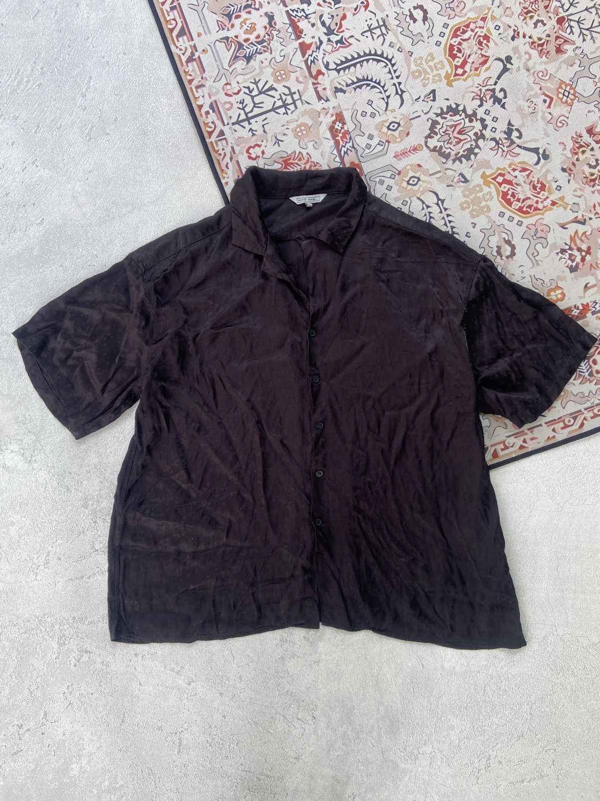 Japanese Brand Niko and .... Silk star pattern black shirt Hysteric Size US L / EU 52-54 / 3 - 2 Thumbnail