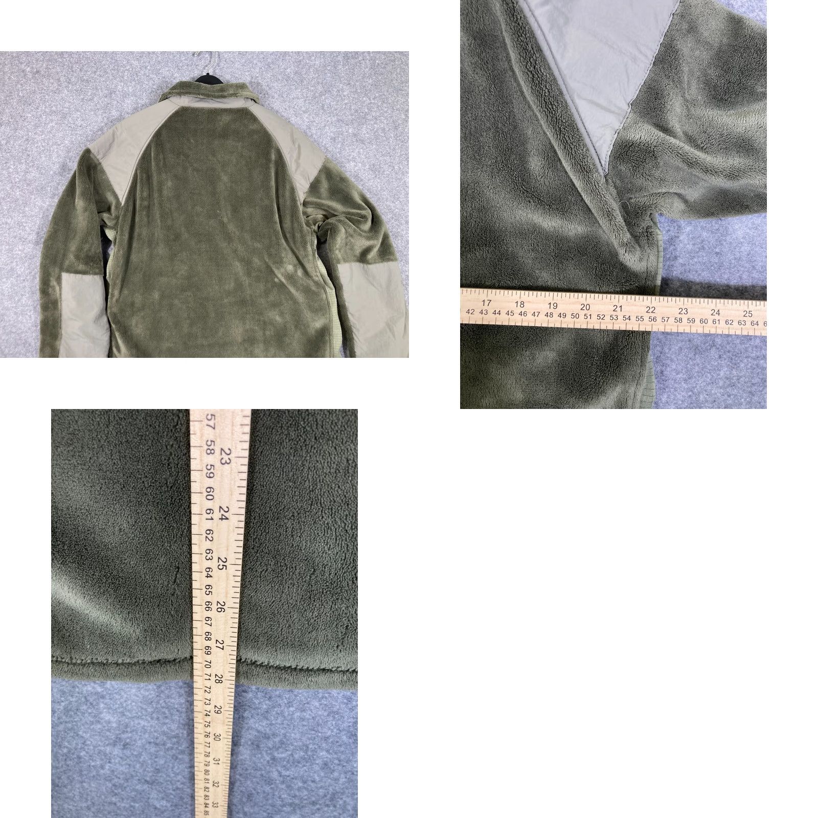 Vintage Proud Apparel Military Jacket Mens L Green Fleece Full Zip Jacket Size US L / EU 52-54 / 3 - 8 Thumbnail