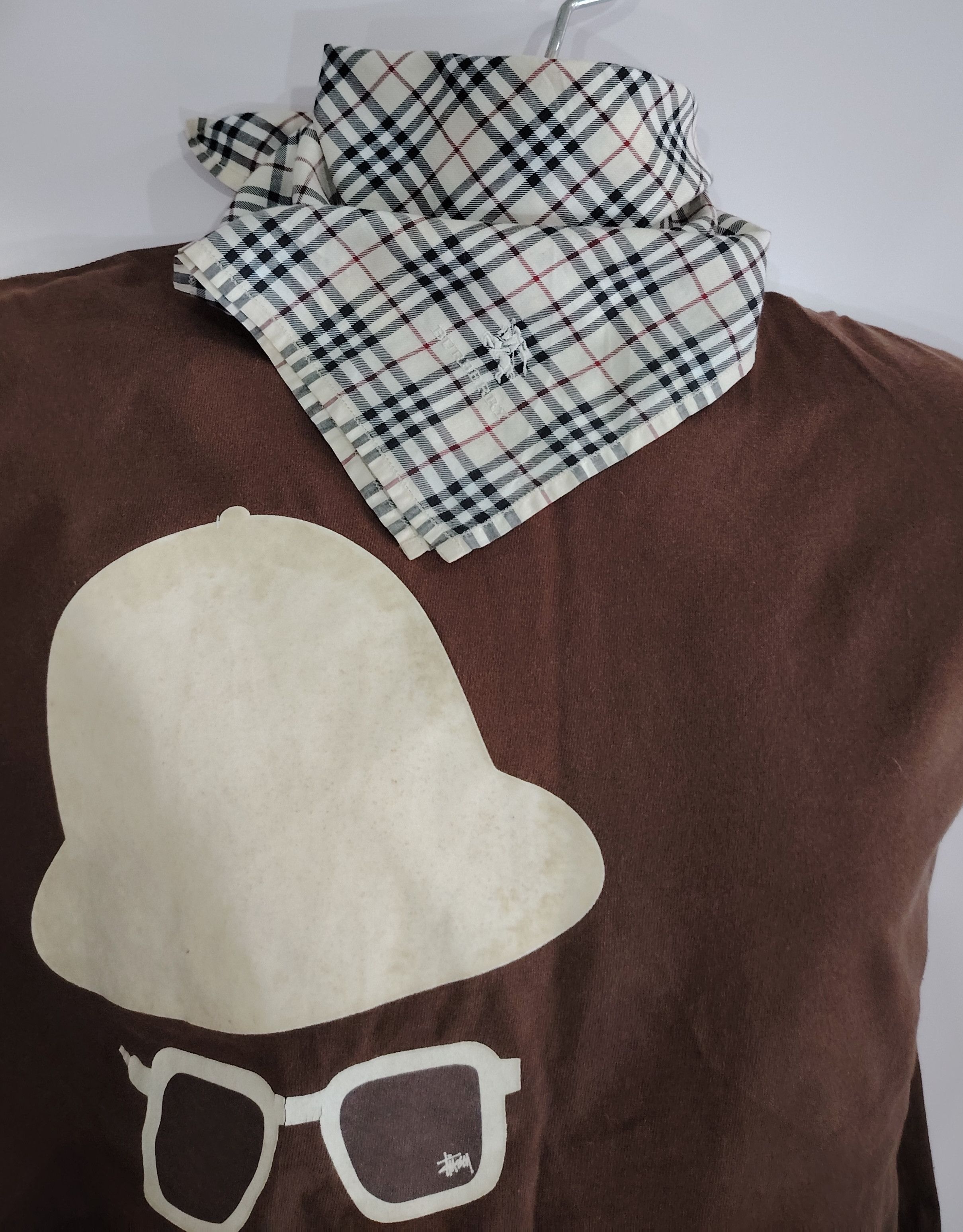 Burberry × Vintage Combo Burberry Scarf Handkerchief Neckerchief Bandana Size ONE SIZE - 5 Thumbnail