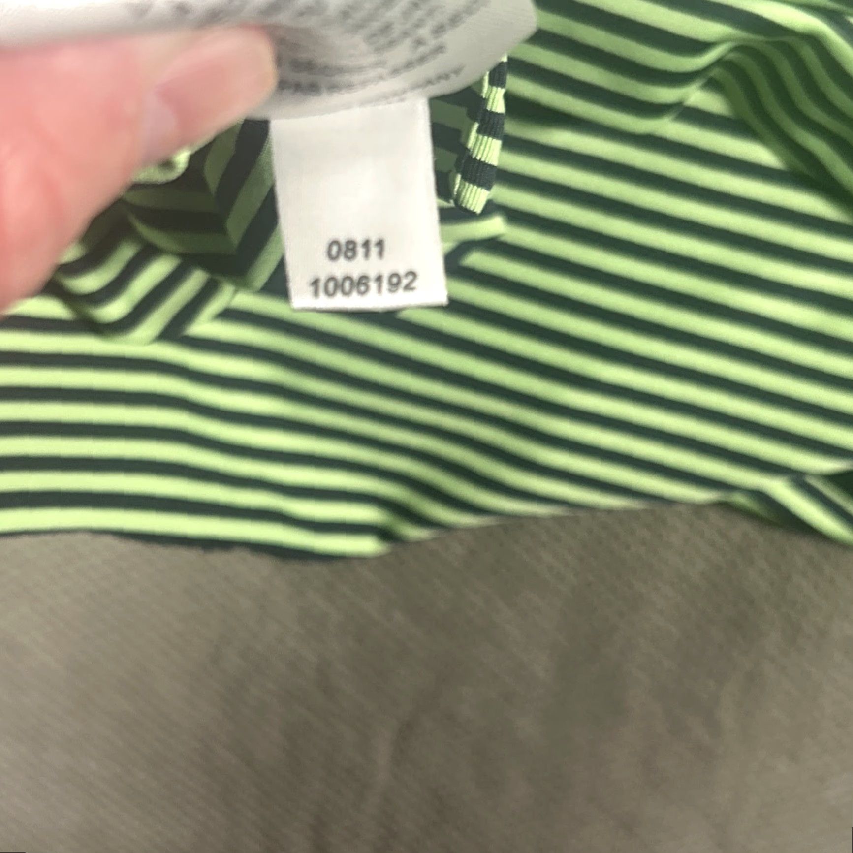 Footjoy FootJoy Polo Shirt Striped Golf Green Mens Large Shirt | FJ Performance Breathable Stretch All Seasons Short Sleeve Regular Size US L / EU 52-54 / 3 - 7 Thumbnail