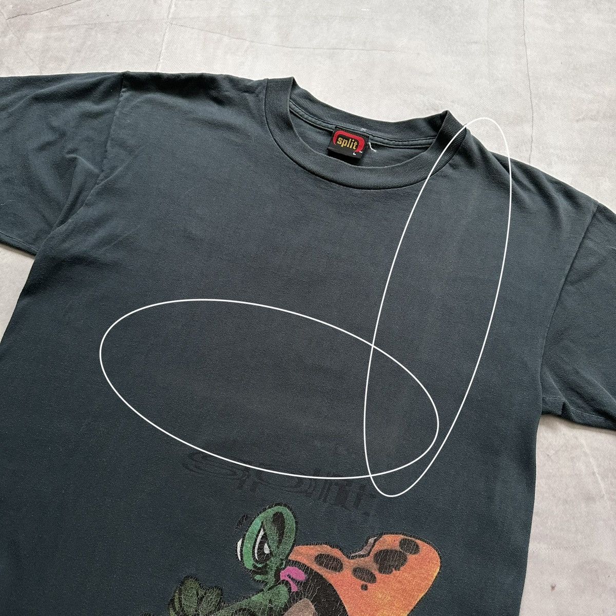 Hook-Ups 90s Split Skateboarding Faded T Shirt Alien Blind Vibe Size US L / EU 52-54 / 3 - 12 Thumbnail