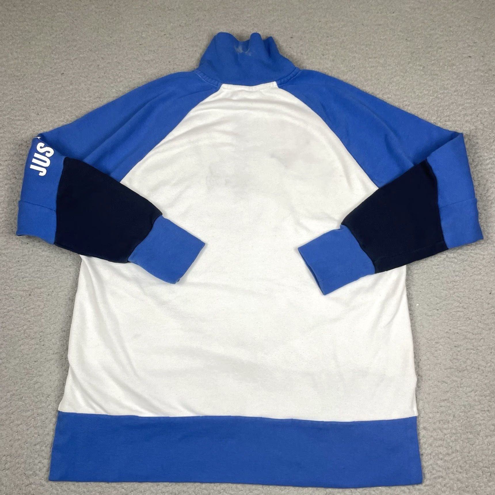 Nike VINTAGE Nike Sweatshirt Mens M White 1/4 Zip Mock Neck Pullover Dri-Fit Sweater Shirt Size US M / EU 48-50 / 2 - 6 Thumbnail