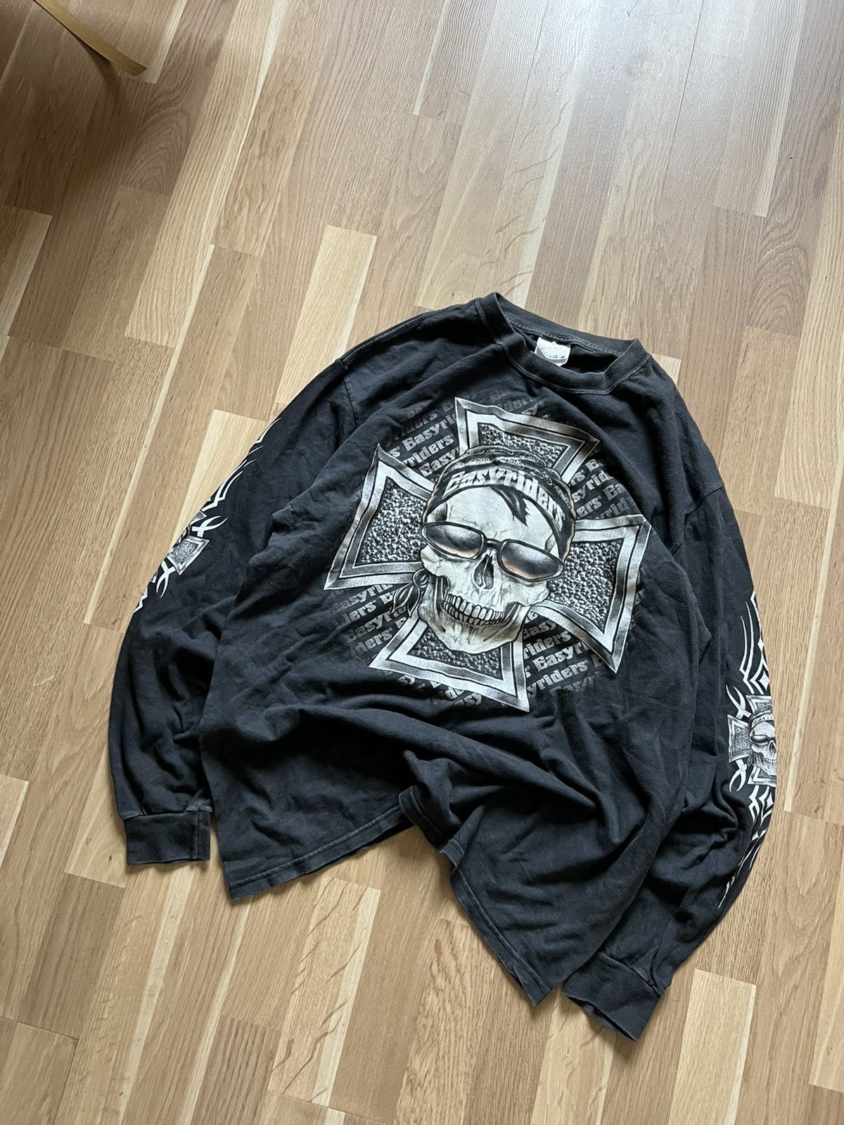 Band Tees Easy rider vintage avant garde punk long sleeve skull 90s Size US L / EU 52-54 / 3 - 3 Thumbnail