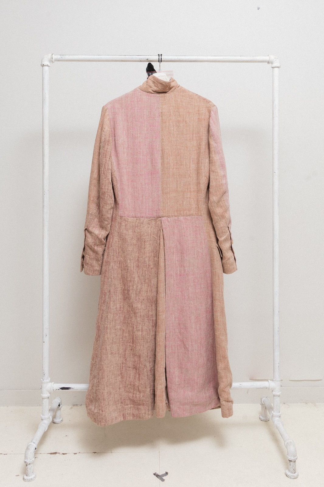 Paul Harnden Shoemakers Antique pink handmade long linen coat with cotton lining Size L / US 10 / IT 46 - 2 Thumbnail