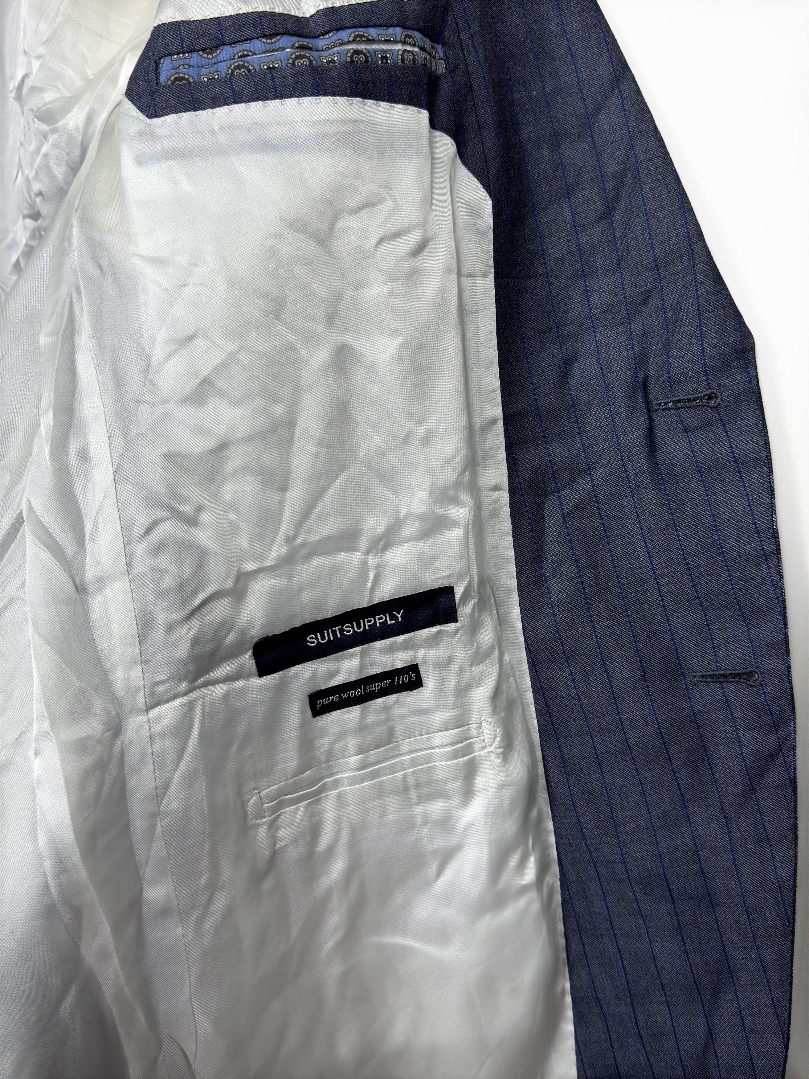 Suitsupply SUITSUPPLY Pure Wool Blazer Striped Size UK 40S Size 40S - 7 Thumbnail