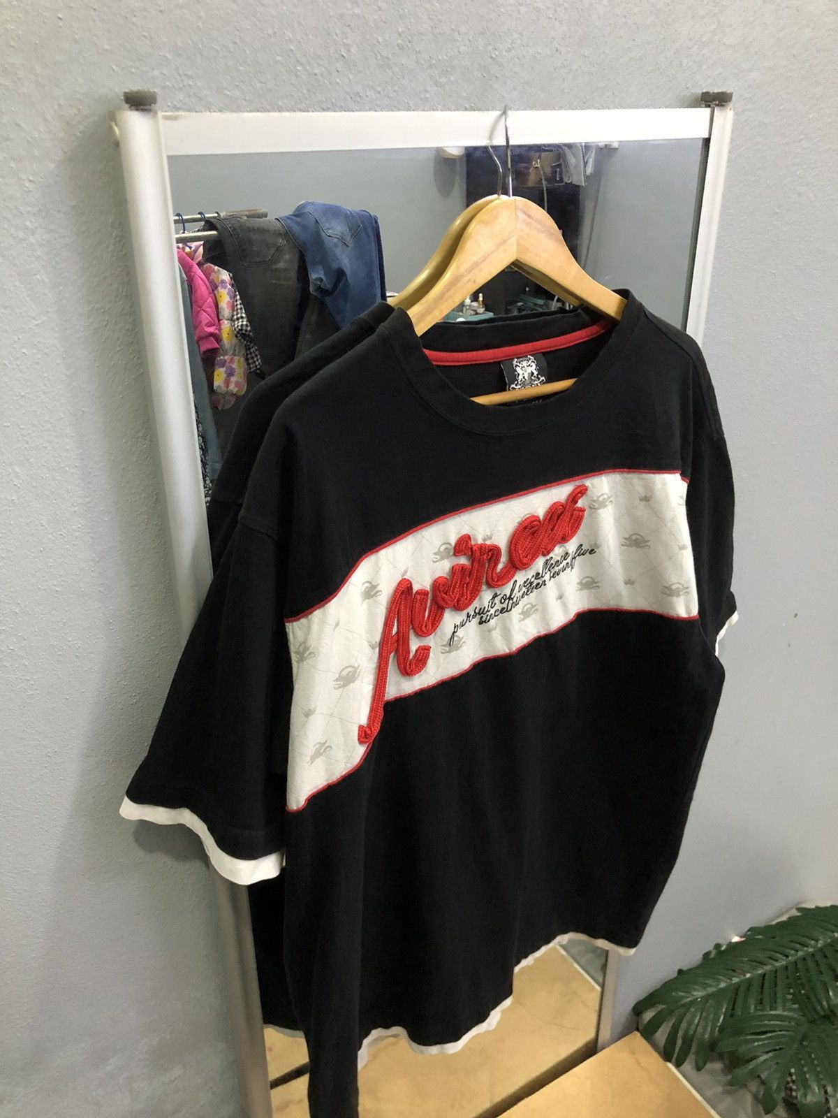 Avirex Vintage Y2K AVIREX 3D Rope Logo Panel Tee Black XL Size US XL / EU 56 / 4 - 3 Thumbnail