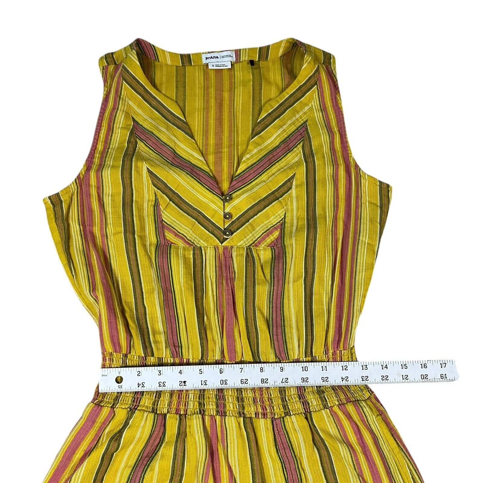 Prana Prana Maxi Dress California Dreaming Flounce Yellow Size Sm Size S / US 4 / IT 40 - 5 Thumbnail