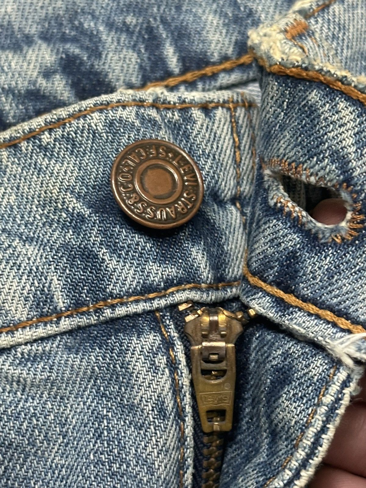 Levi's Vintage Levi’s 501 Original Straight Leg Jeans With Bluewash Size US 30 / EU 46 - 11 Thumbnail