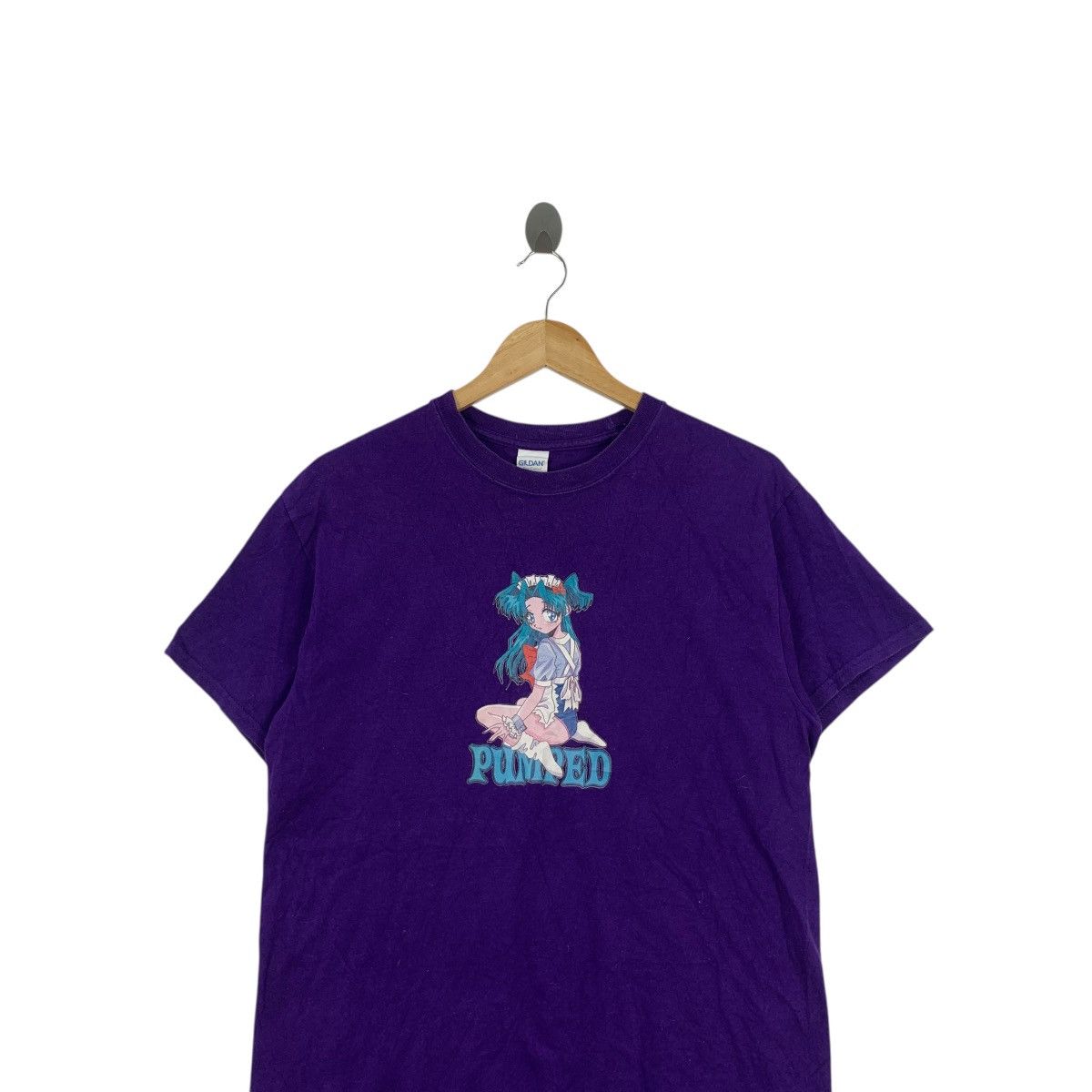 Vintage Vintage PUMPED HOOK UPS Skateboard Anime Tee Shirt Top Size US M / EU 48-50 / 2 - 2 Thumbnail