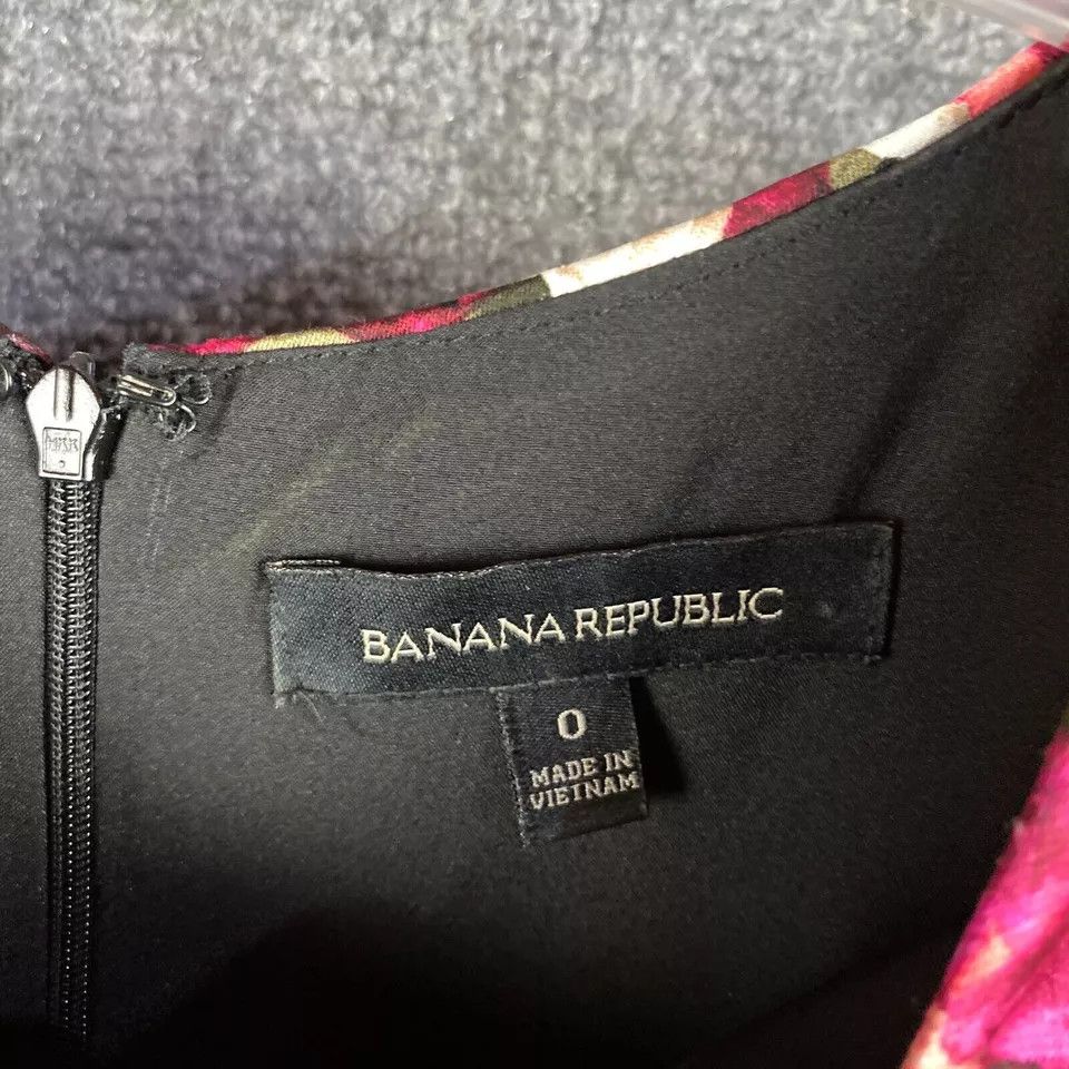 Banana Republic Banana Republic Dress Women's Size 0 Floral Short Sleeve Size XS / US 0-2 / IT 36-38 - 2 Thumbnail