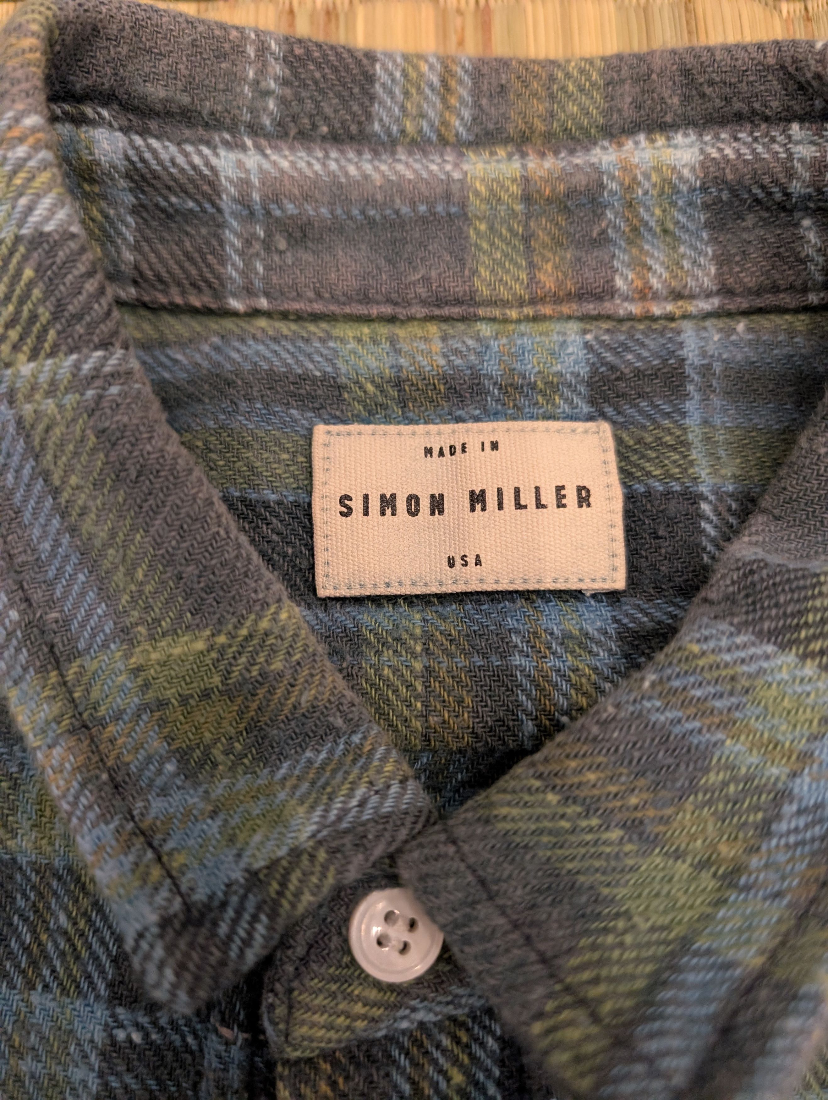 Simon Miller Simon Miller Cotton Plaid Flannel Shirt Denim Elbow Patch Size US S / EU 44-46 / 1 - 3 Thumbnail