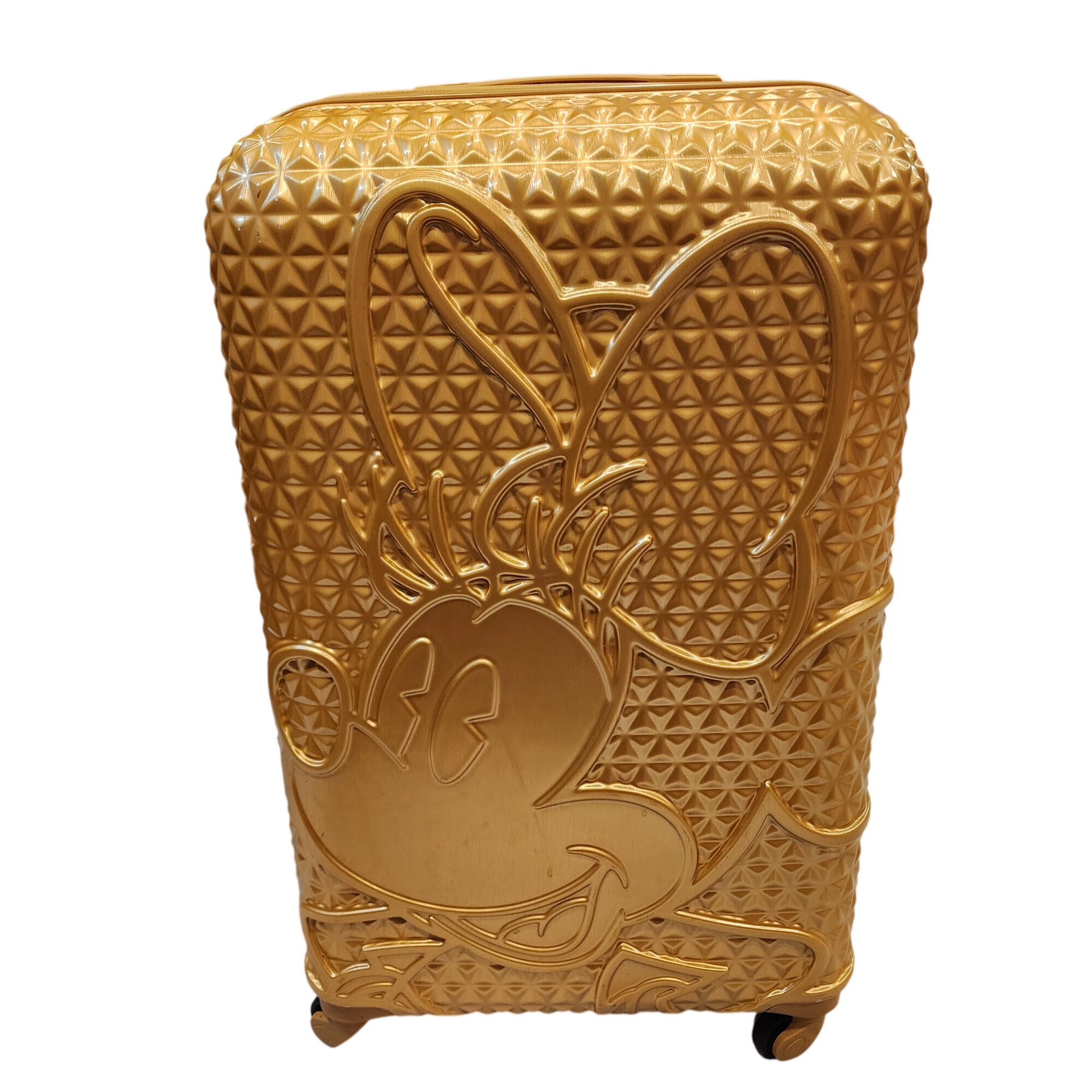 Disney Minnie Mouse Gold Suitcases 25" 4 Wheeled Spin 360 Textured Size ONE SIZE - 1 Thumbnail