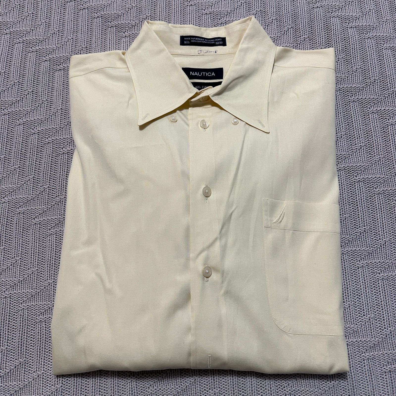 Nautica Nautica solid yellow button down size 16.5 Size US L / EU 52-54 / 3 - 1 Thumbnail