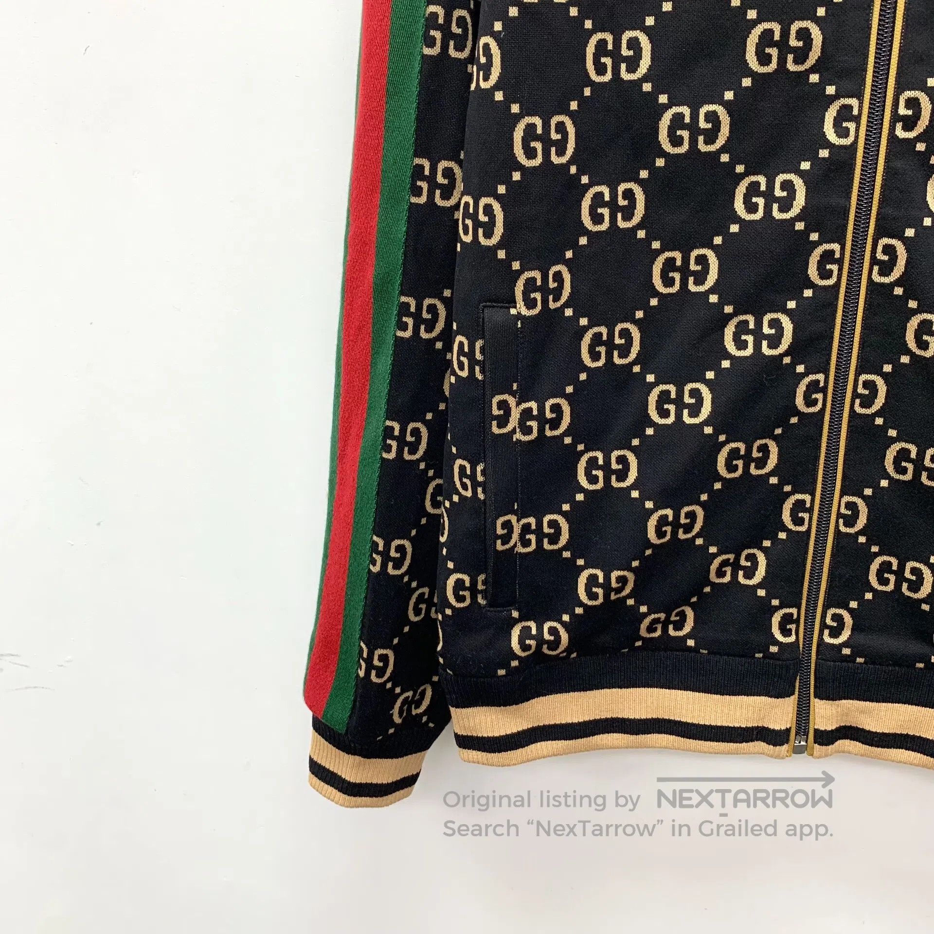 Gucci Guicci Color block logo jacquard full print cotton stand c Size US XS / EU 42 / 0 - 4 Thumbnail