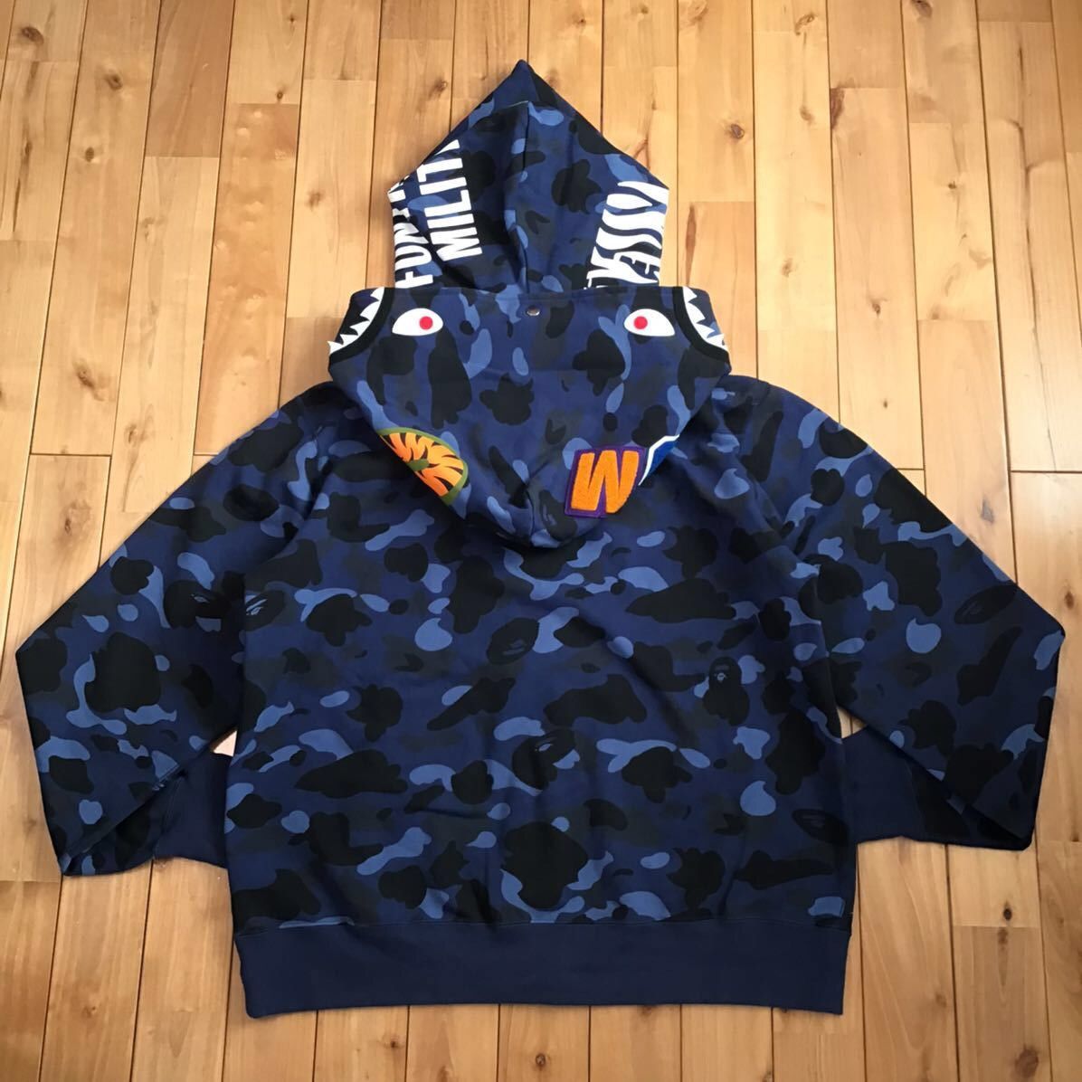 Bape 🔥3XL🔥 BAPE Double Tiger Shark full zip hoodie Blue camo XXXL Size US XXL / EU 58 / 5 - 2 Thumbnail