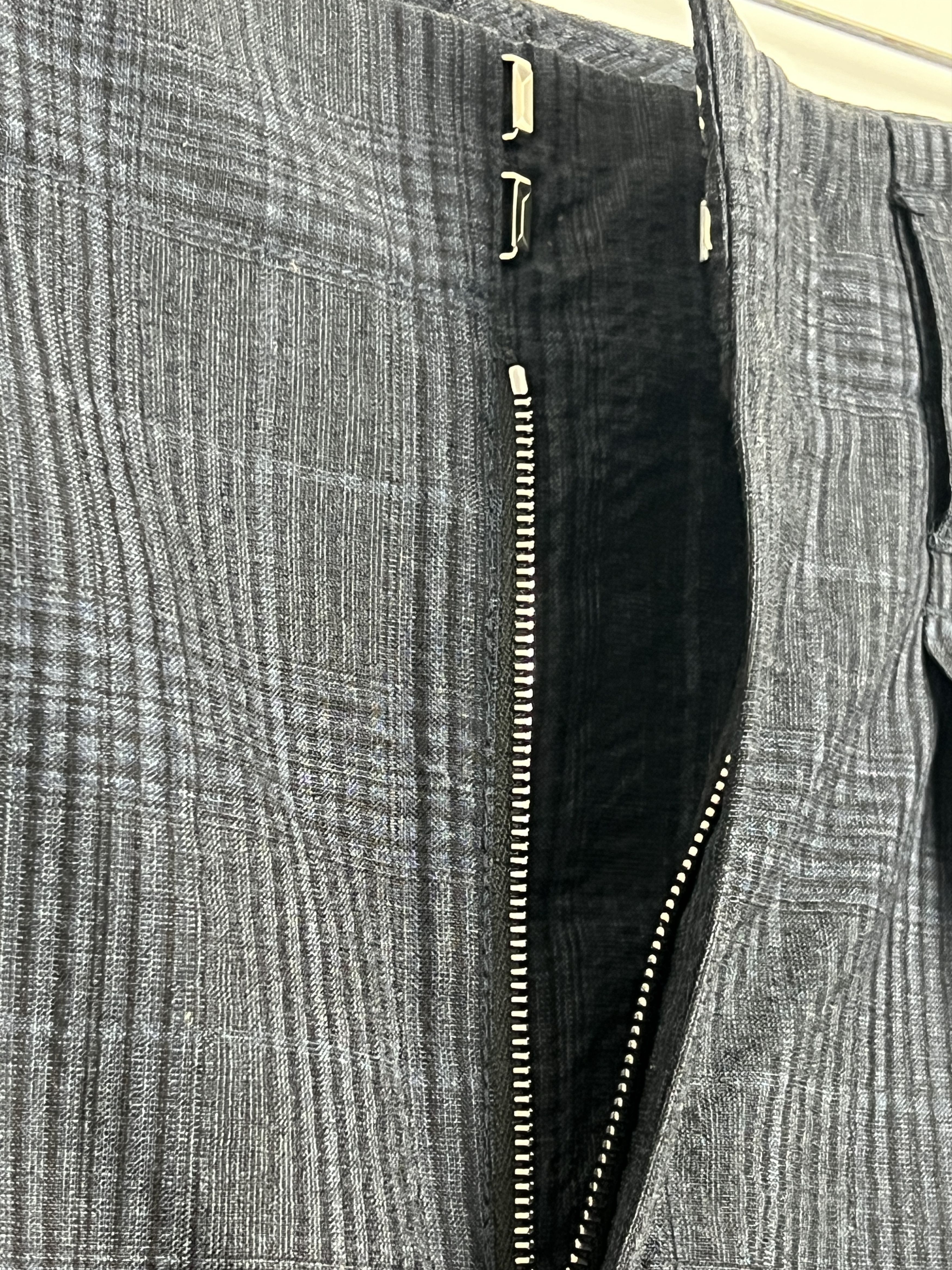 Lemaire Tapered Pleated Checked Wool-Seersucker Trousers Size US 30 / EU 46 - 5 Thumbnail