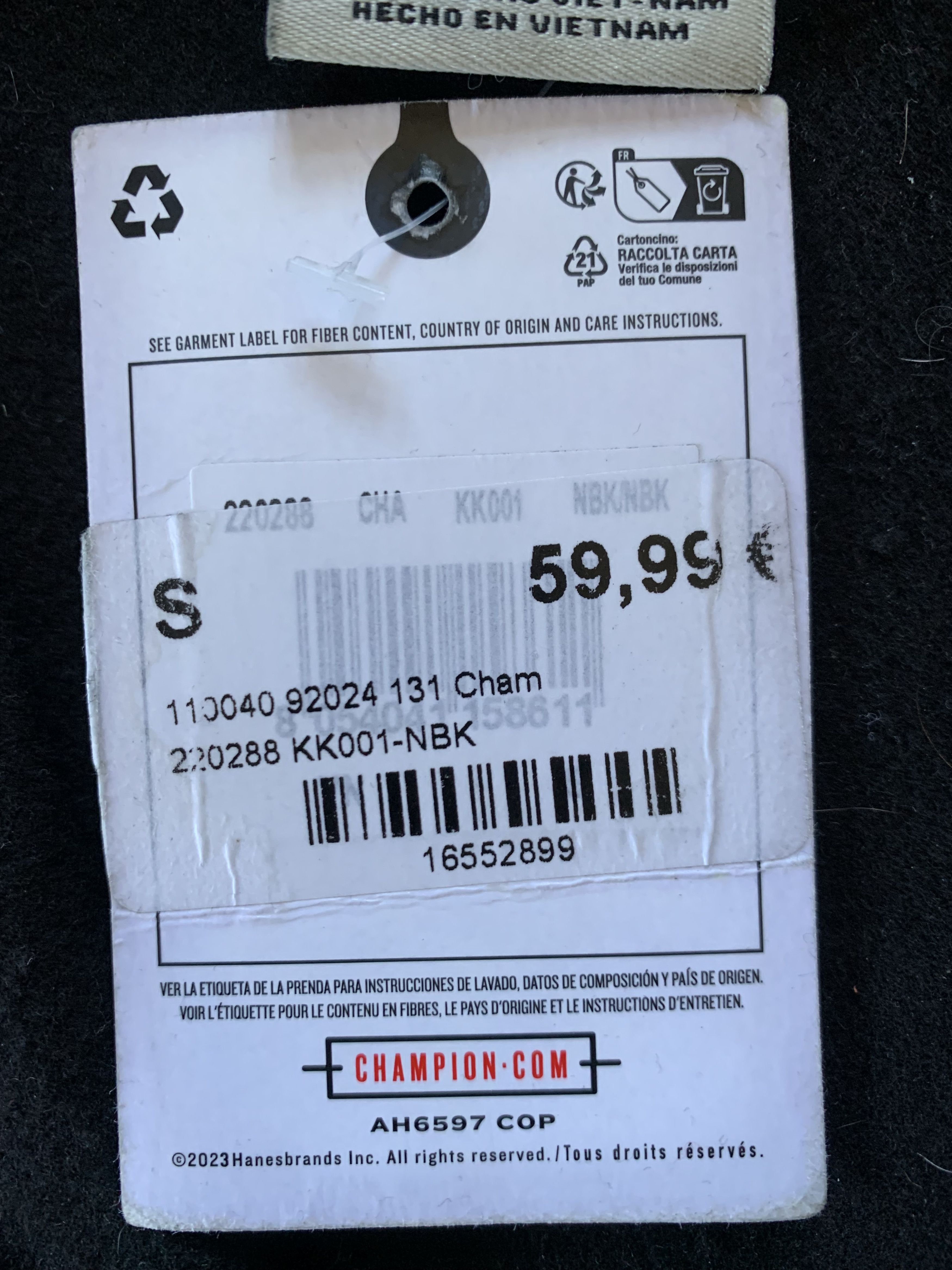 Champion Champion New Black Zip Sweatshirt Size US S / EU 44-46 / 1 - 6 Thumbnail