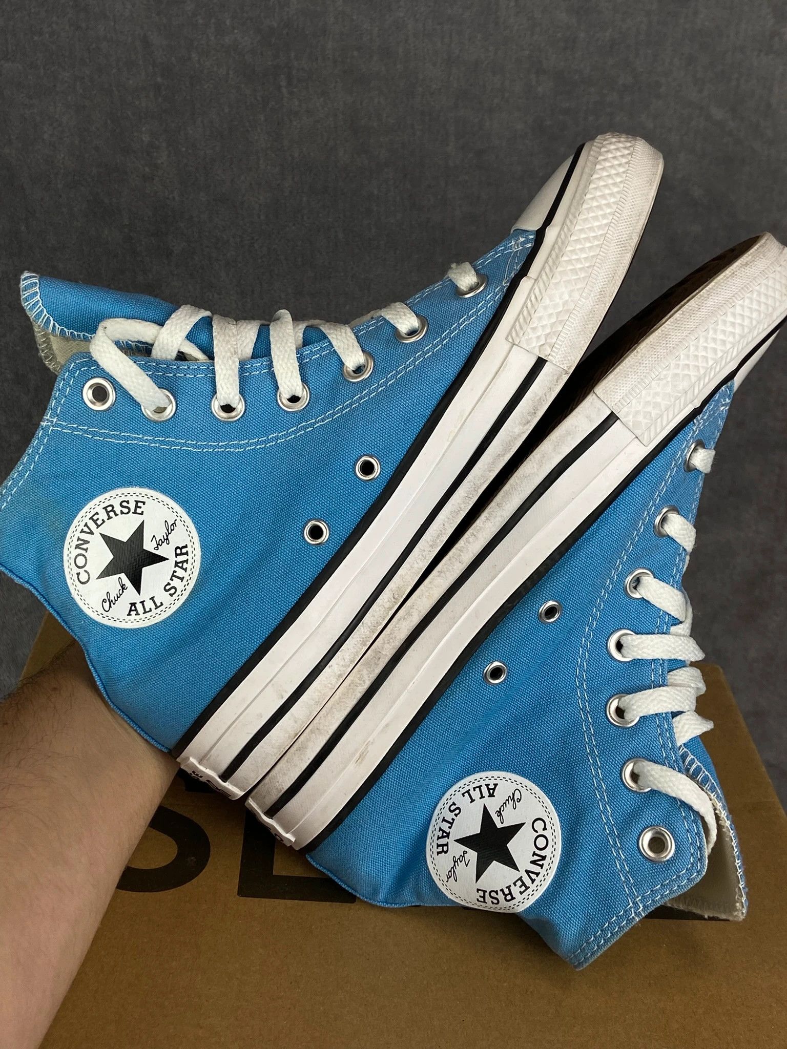 Converse Converse Chuck Taylor Blue High Tops Size 37.5 Size US 5 / EU 37 - 6 Thumbnail