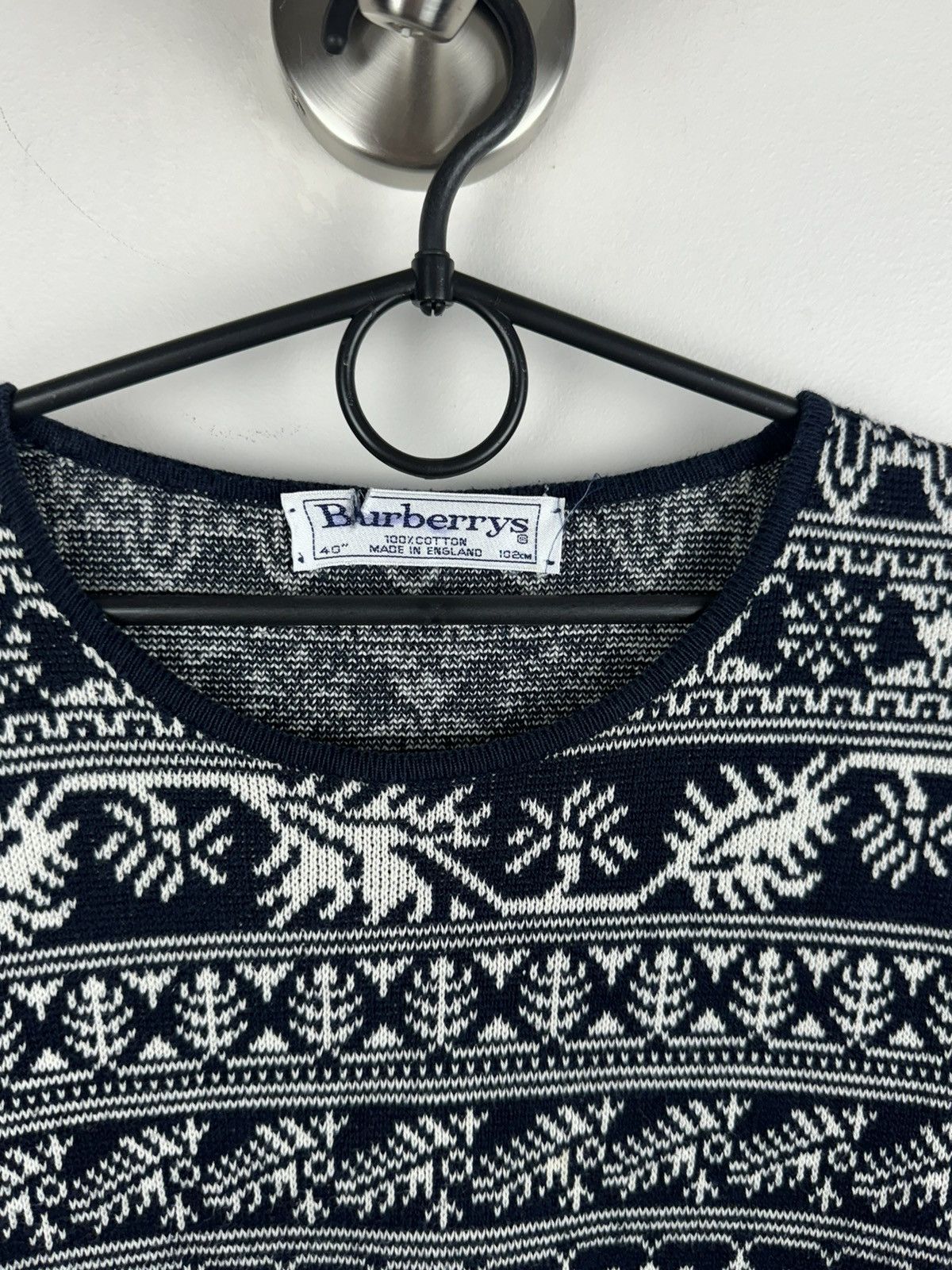 Burberry × Vintage Vintage rare sweater Burberry 90s original casual item Size US M / EU 48-50 / 2 - 2 Thumbnail