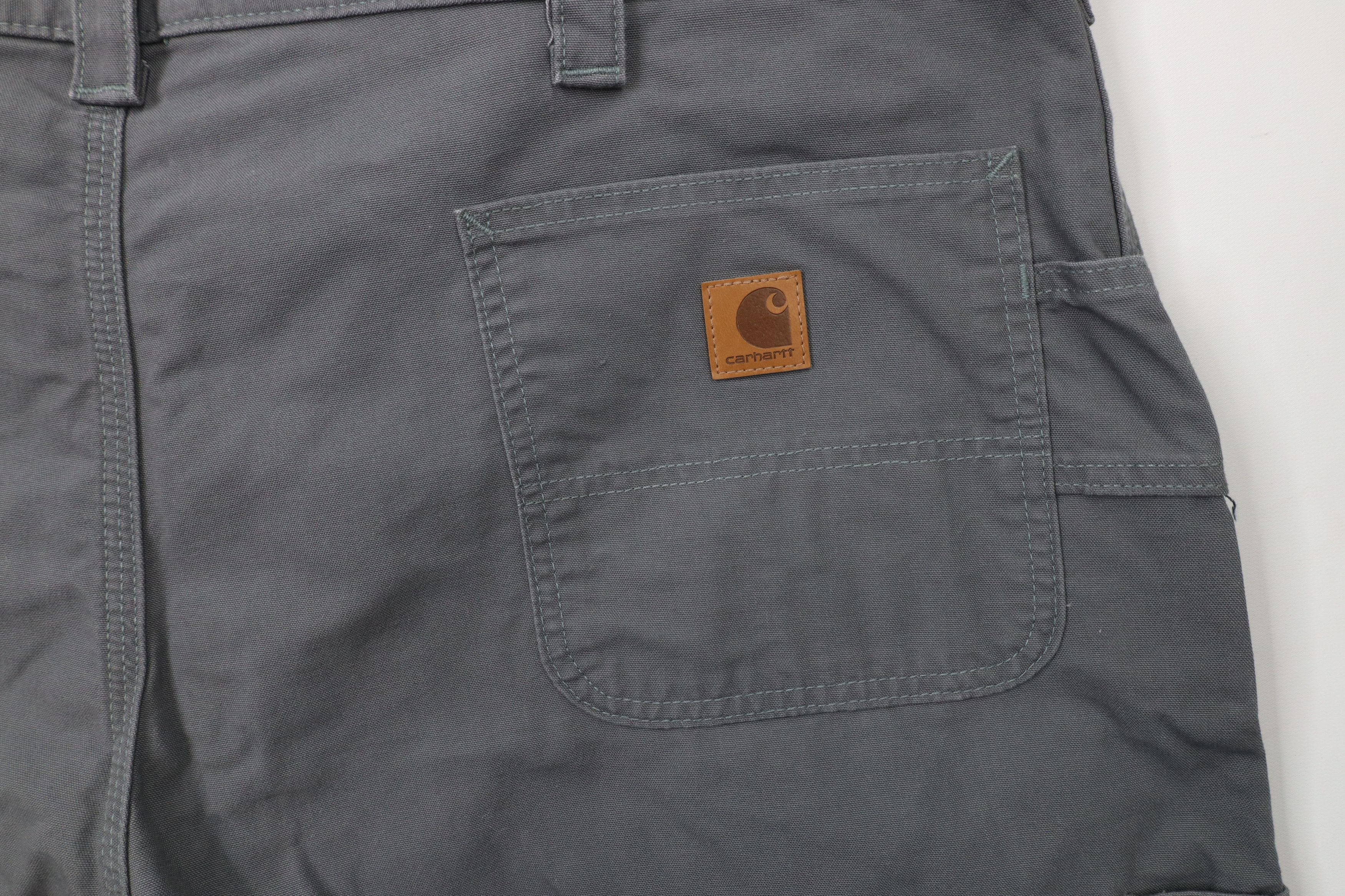 Carhartt × Vintage Vintage Y2K Carhartt Canvas Wide Leg Dungaree Pants Gray Size US 44 / EU 60 - 12 Thumbnail